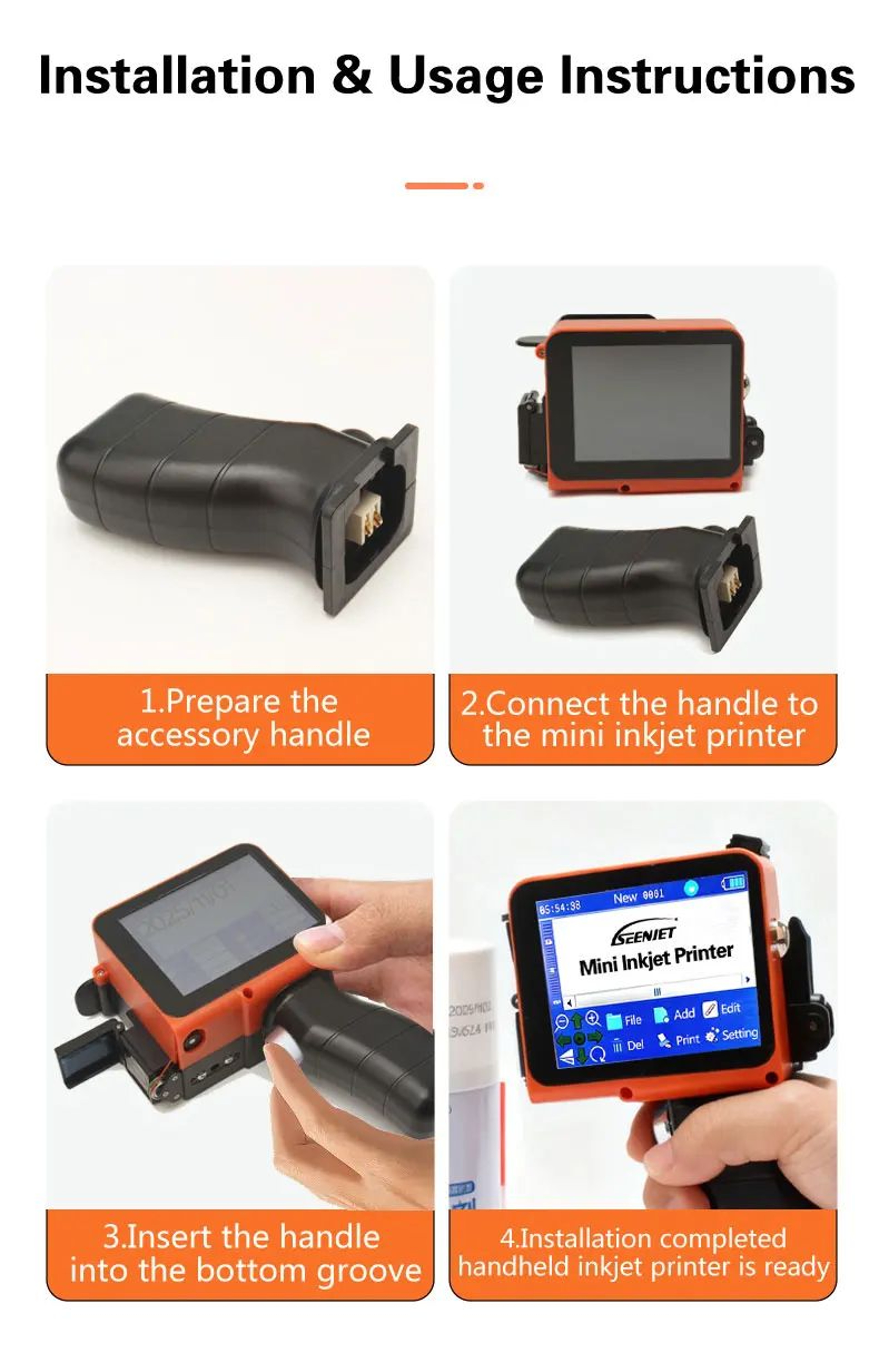 Mini Handheld Inkjet Printer For Expiry Dates Logos And QR Codes 12