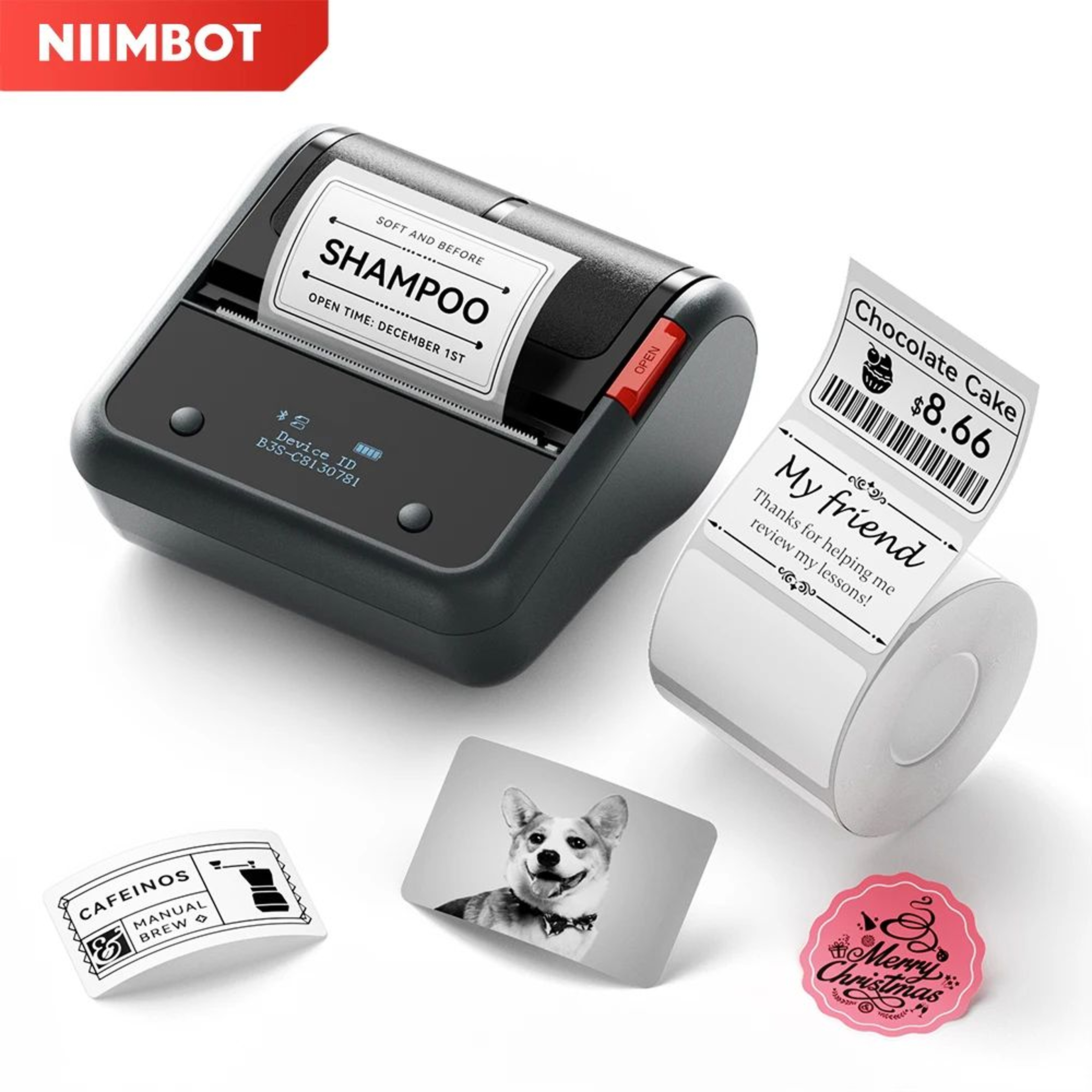 NIIMBOT B3S Wireless Thermal Label Printer For Business And Jewelry 0