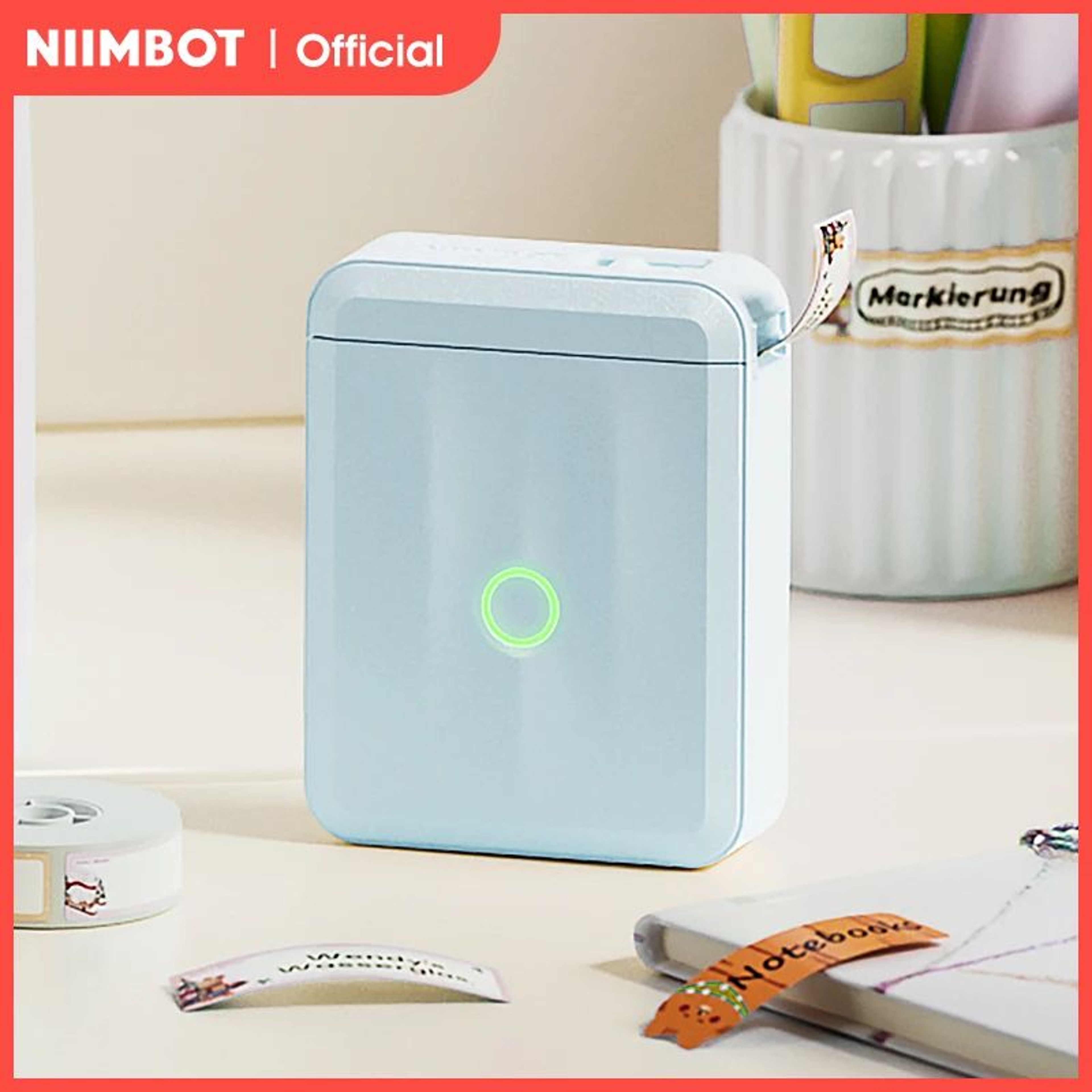 NIIMBOT D110 Mini Bluetooth Thermal Label Printer For Home Organization 0