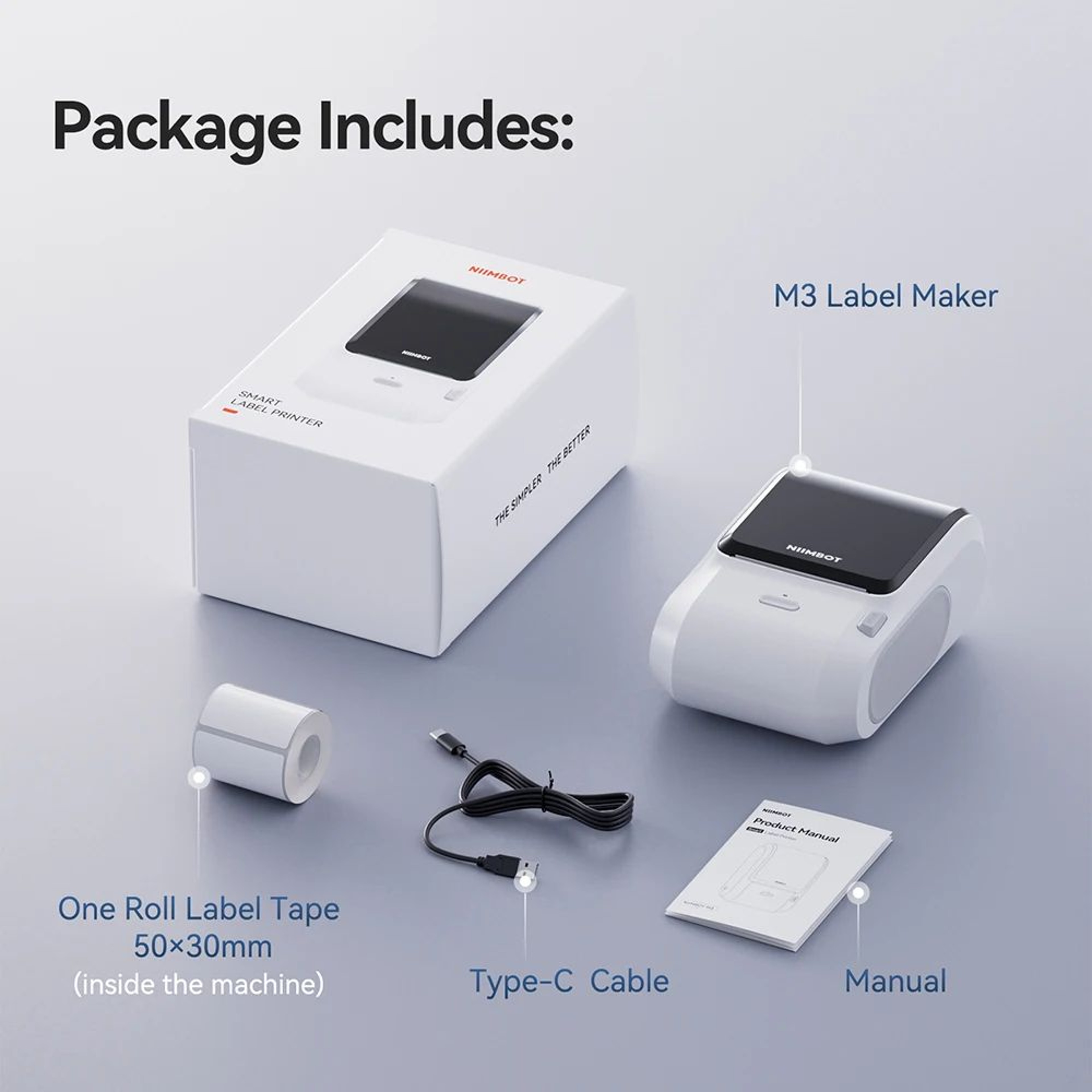 NIIMBOT M3 Thermal Transfer Label Printer For Retail And Jewelry 6