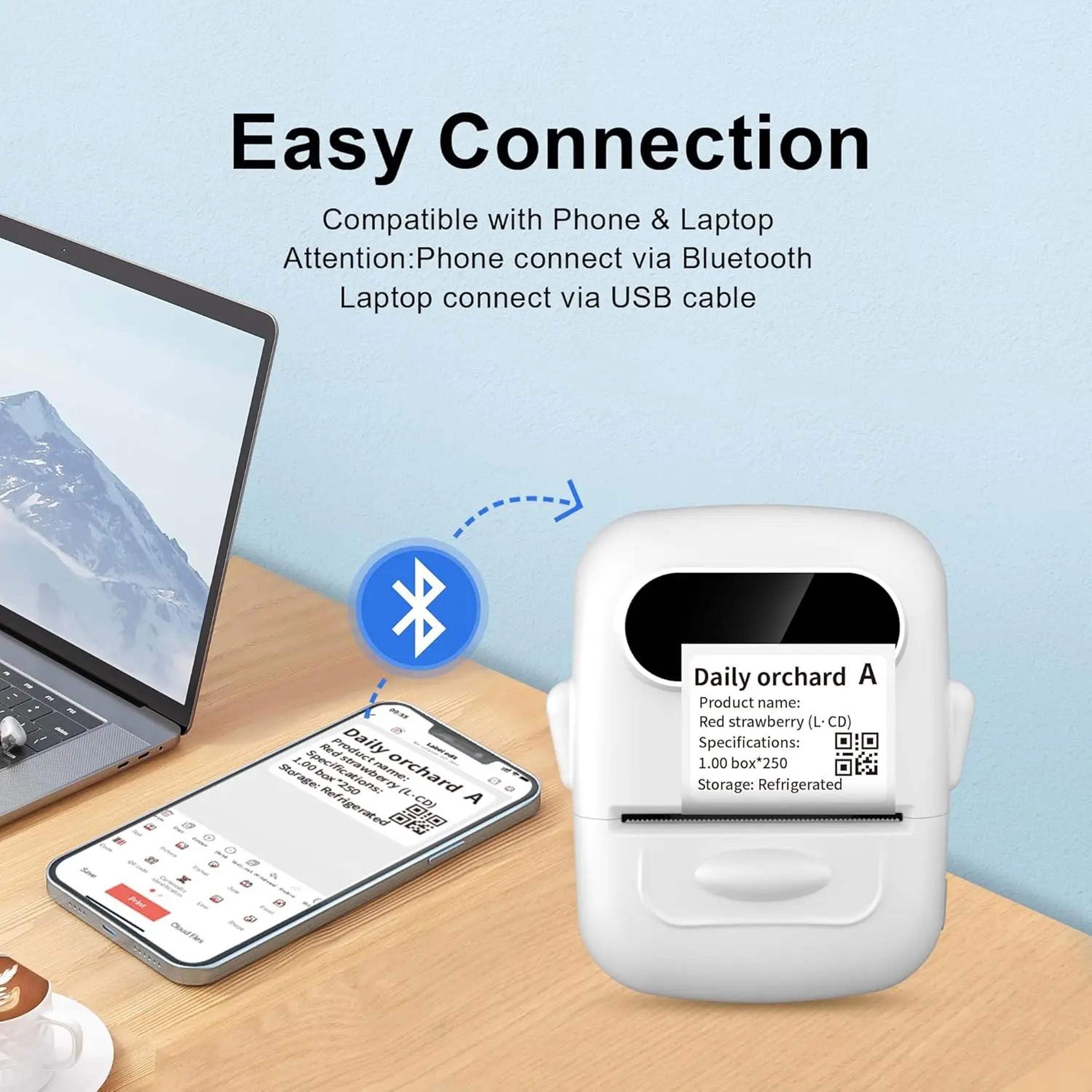 Marklife P50 Thermal Label Printer For Business And Custom Stickers 8