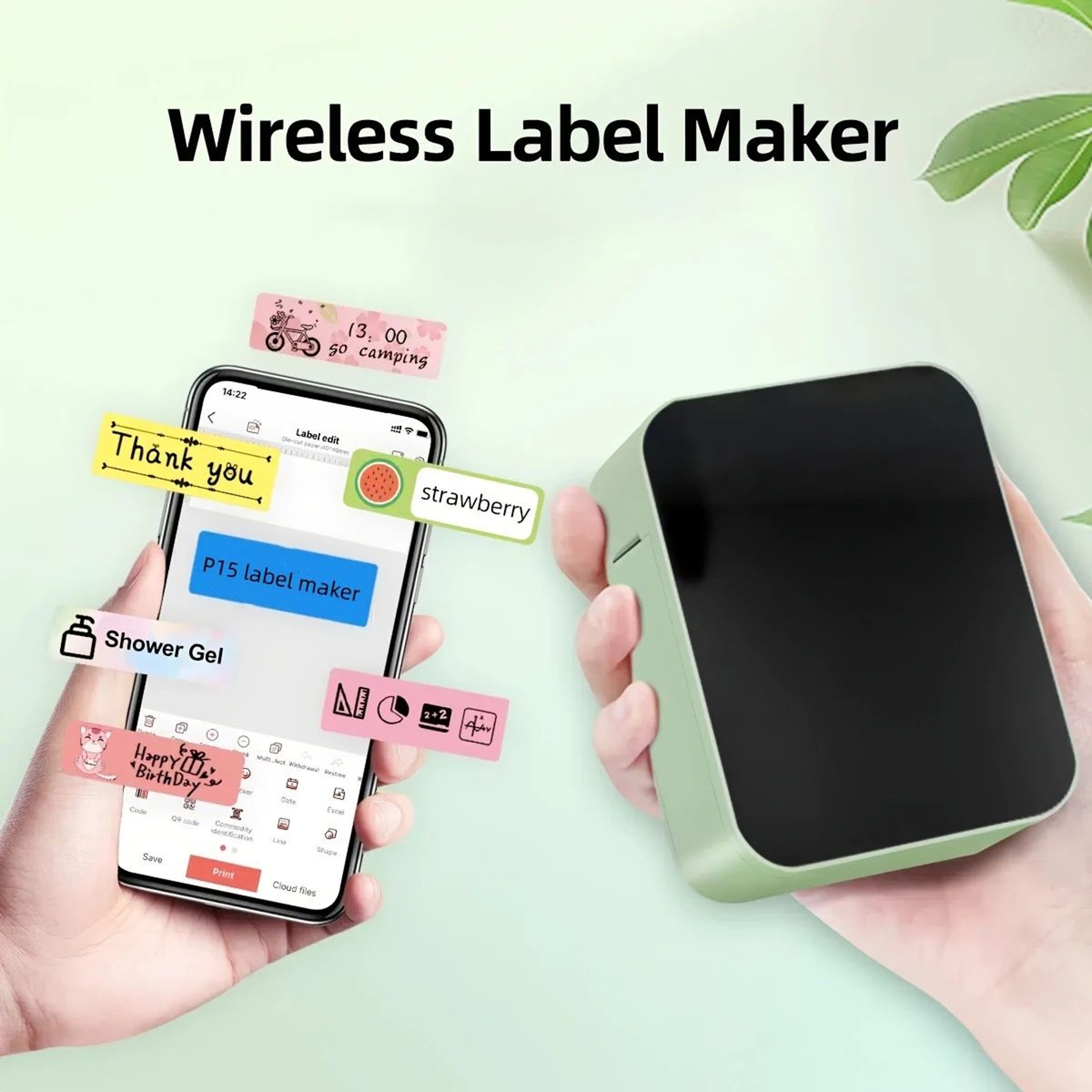 Marklife P15 Mini Bluetooth Thermal Label Printer For Home Office And Kitchen 3