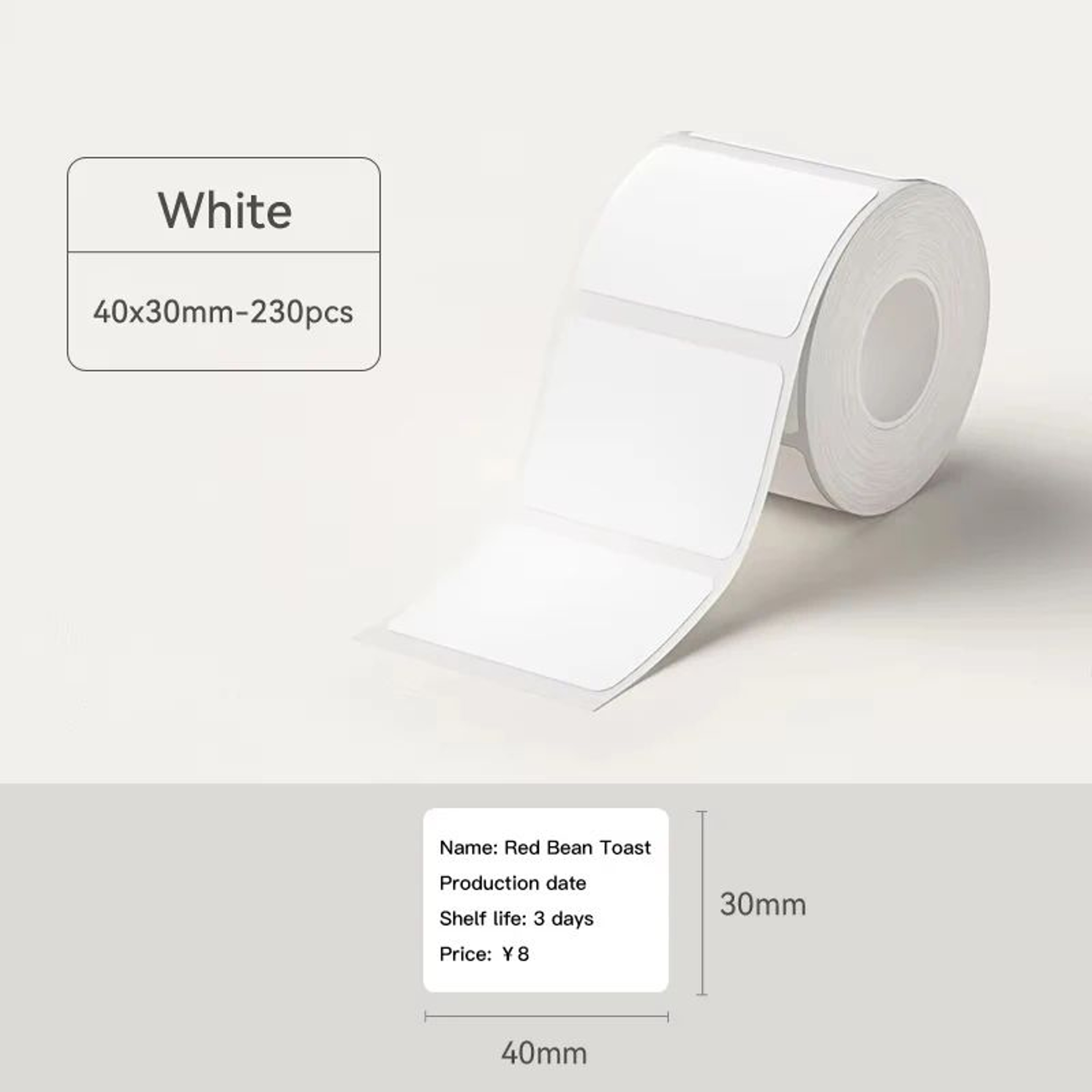 NIIMBOT White Thermal Label Stickers For B1 B21 And B3S Printers 10