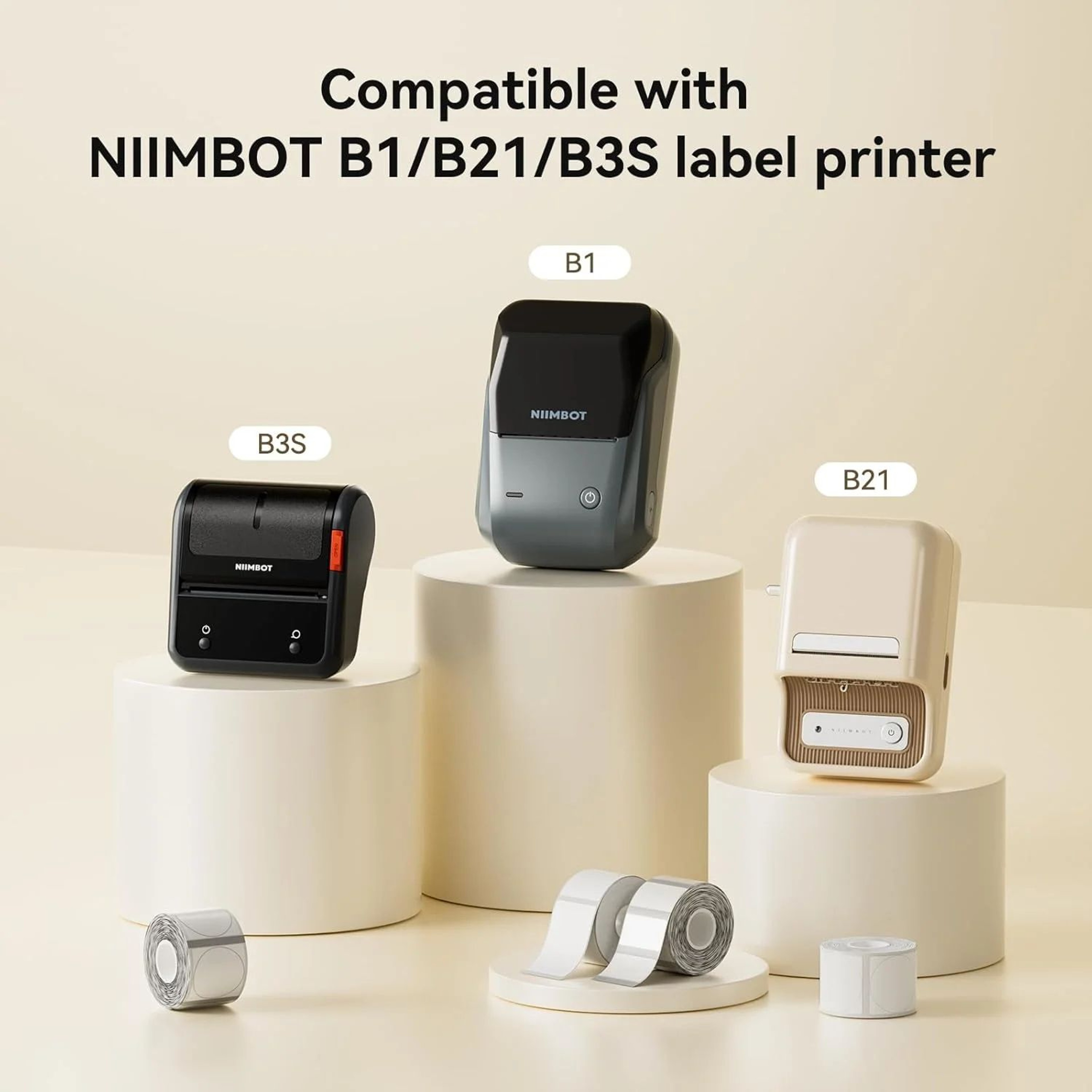 NIIMBOT Transparent Adhesive Thermal Labels For Home And Office 1