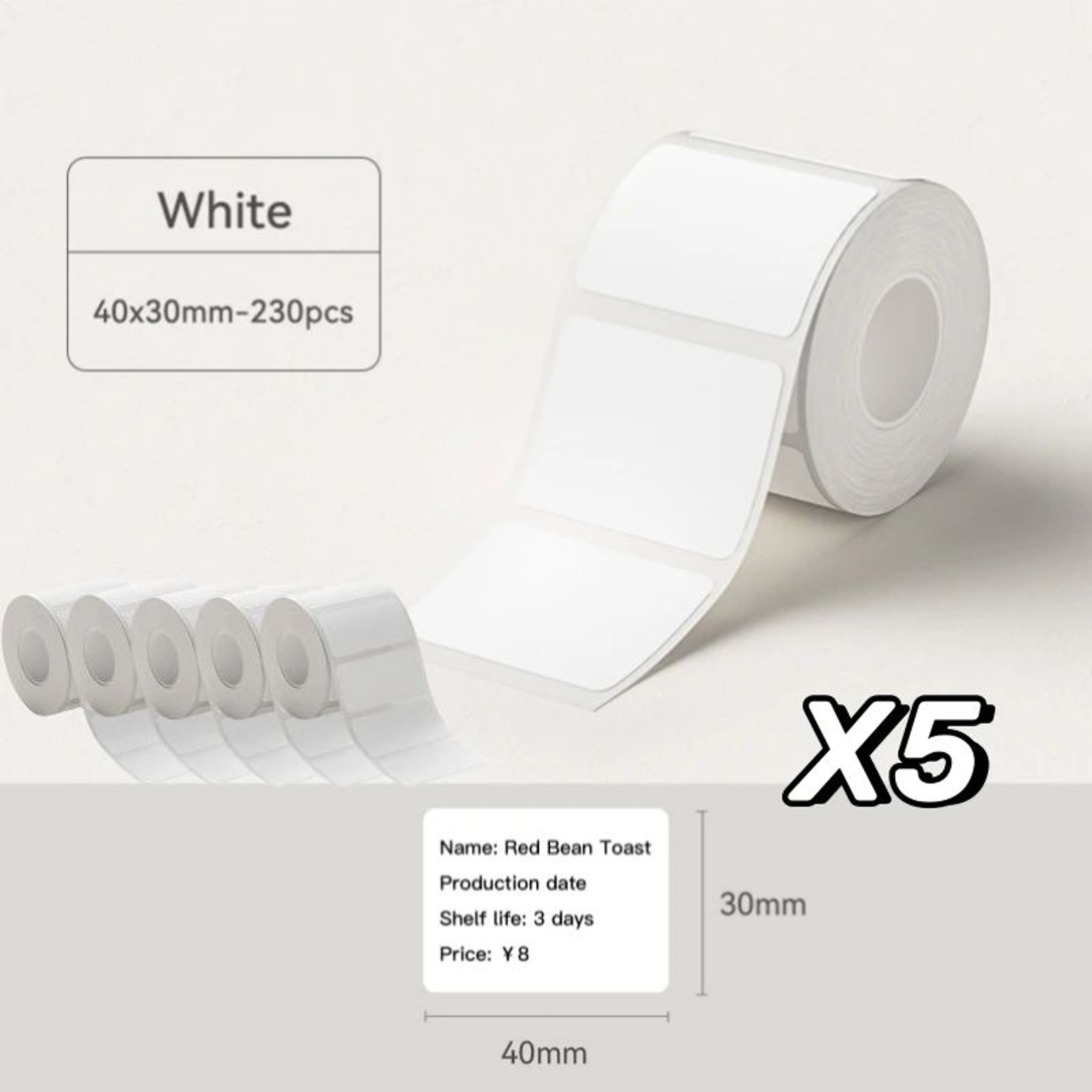 NIIMBOT White Thermal Labels For B21 B1 And B3S Printers 16
