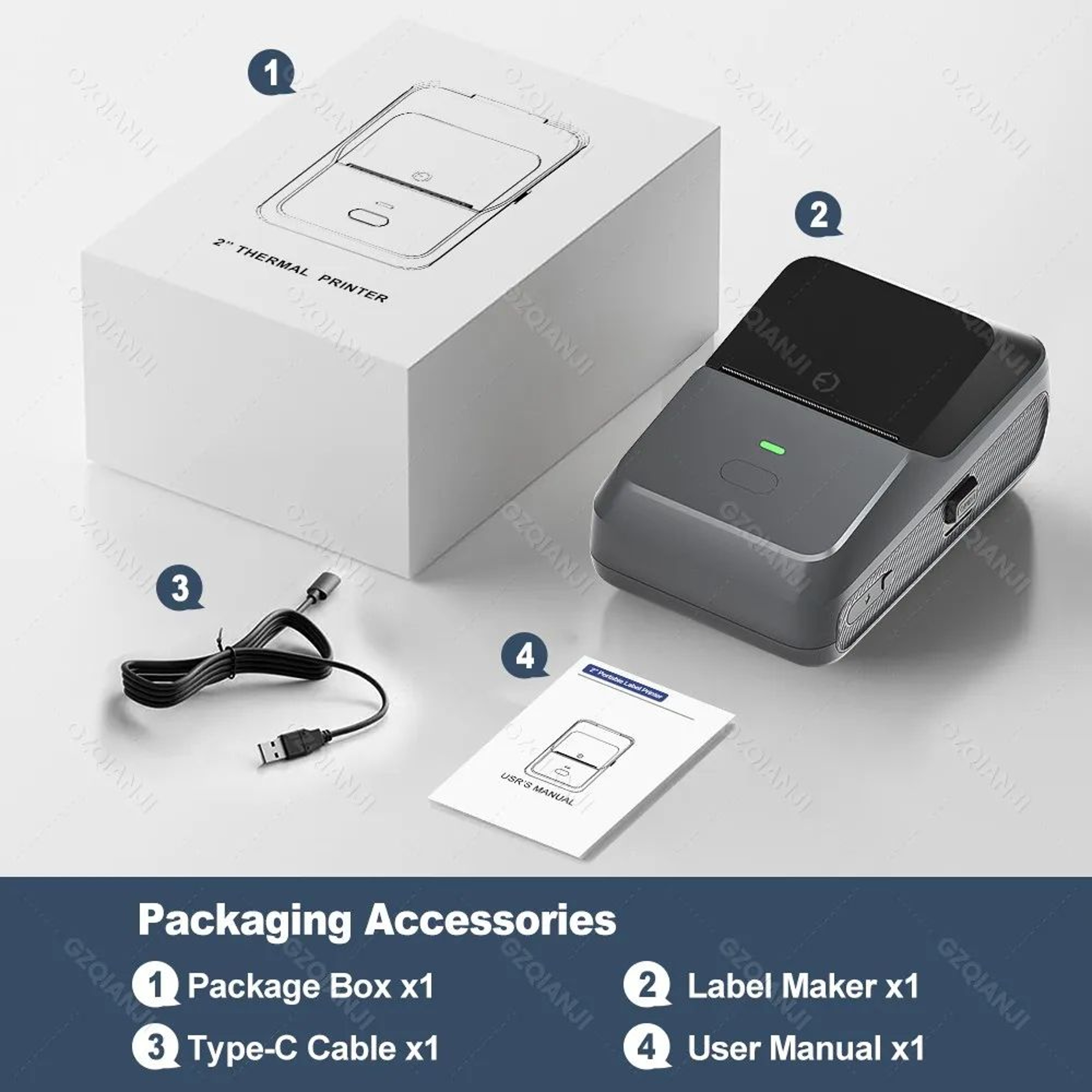 Marklife X2 P50 Portable Thermal Label Maker With Sticker Paper Options 19