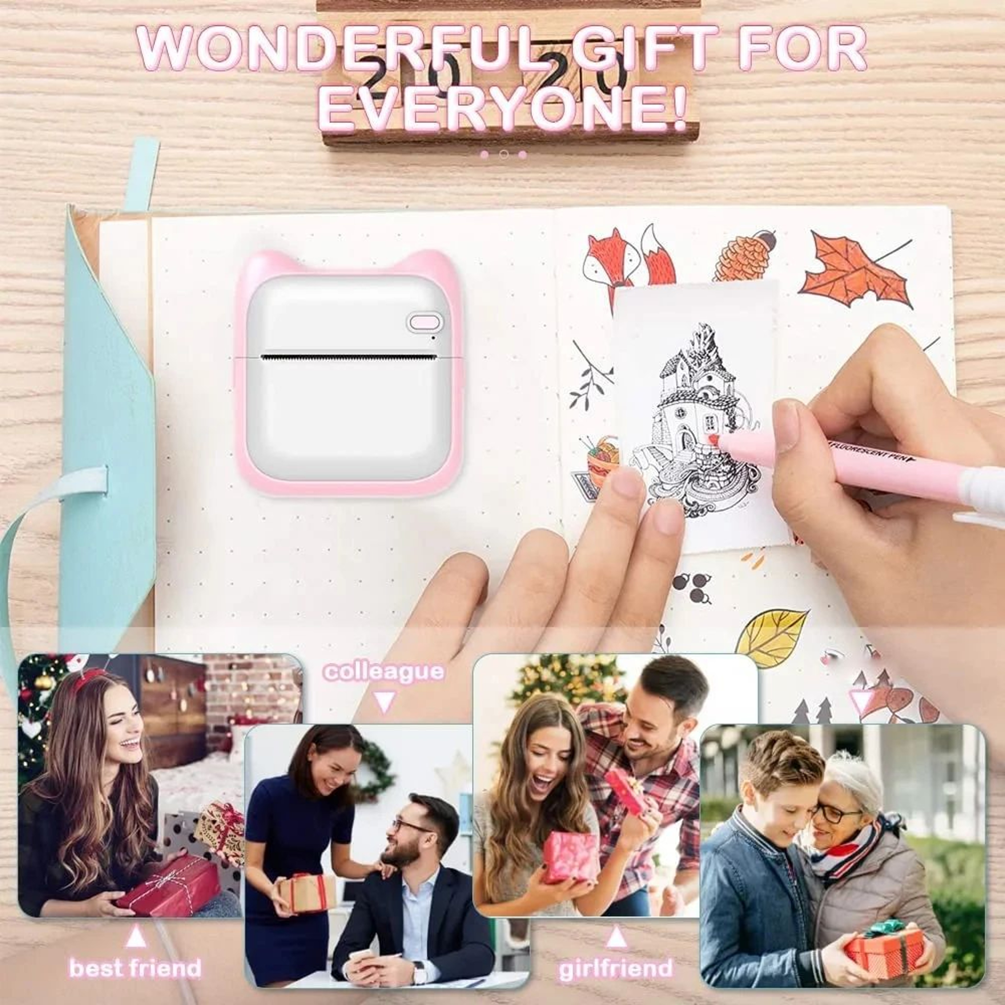 Portable Mini Thermal Sticker Printer For Android And IOS 5