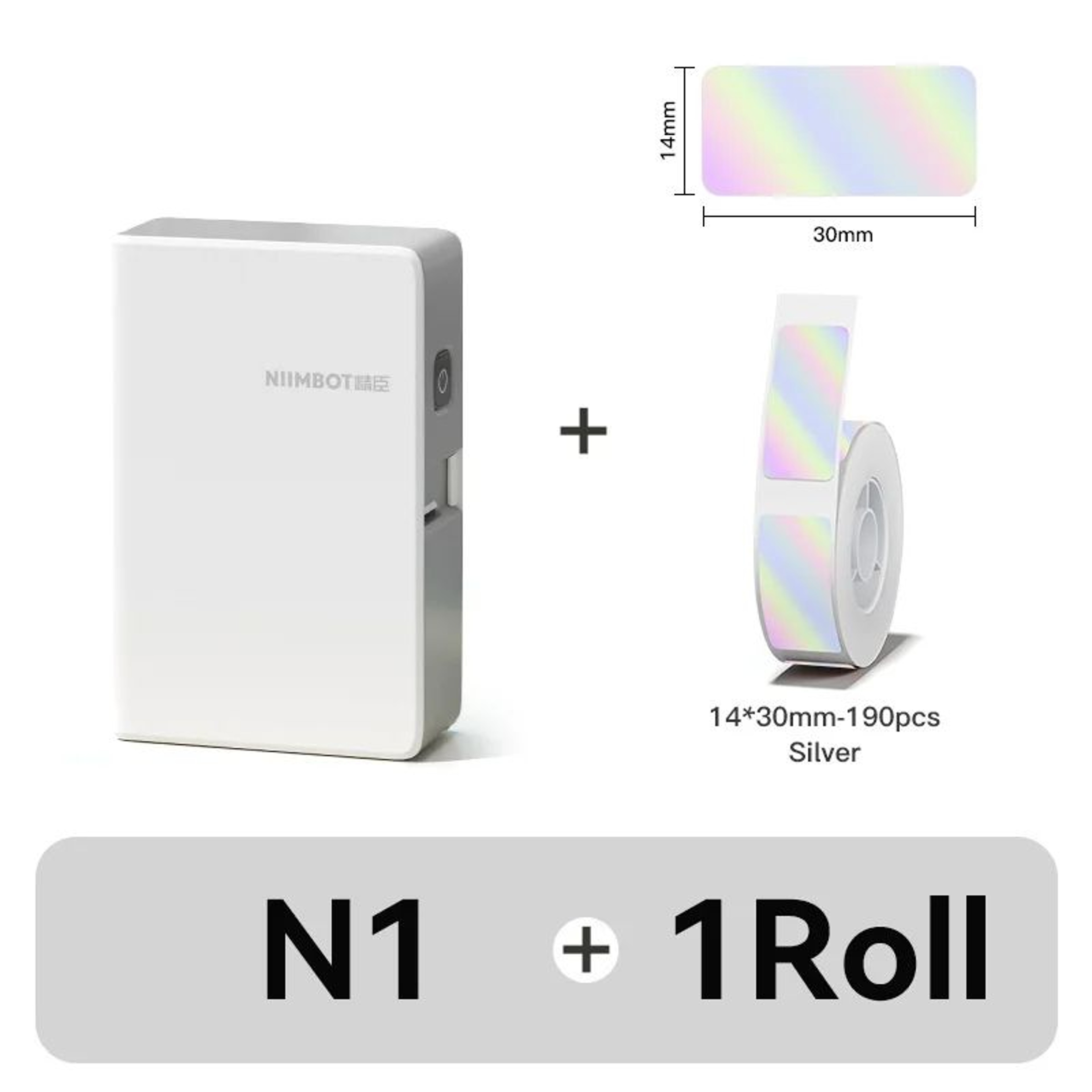 NIIMBOT N1 B18 Portable Thermal Transfer Label Maker With PET Stickers 12