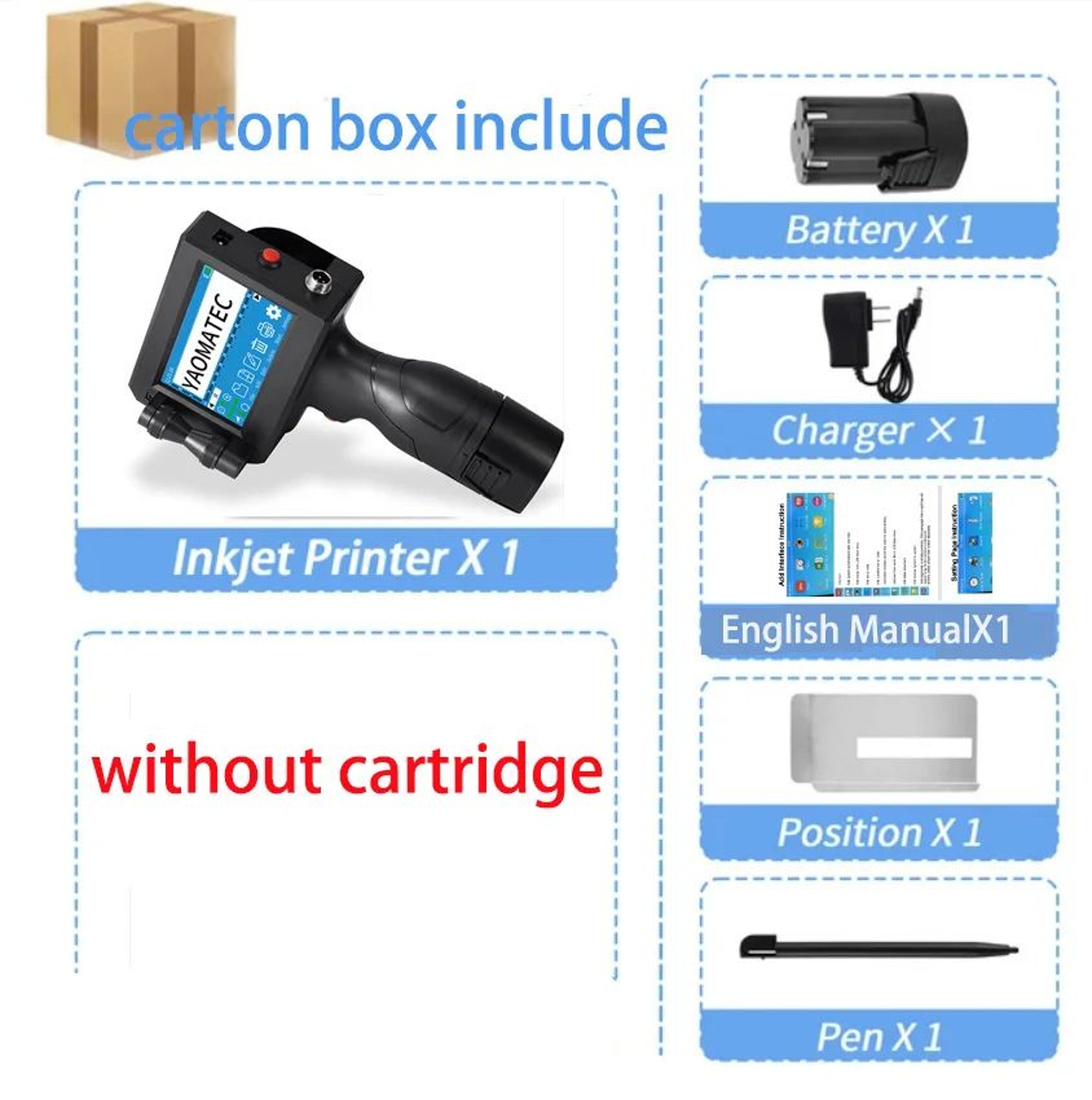 S1730 Handheld Thermal Inkjet Printer For Dates Numbers And Logos 11