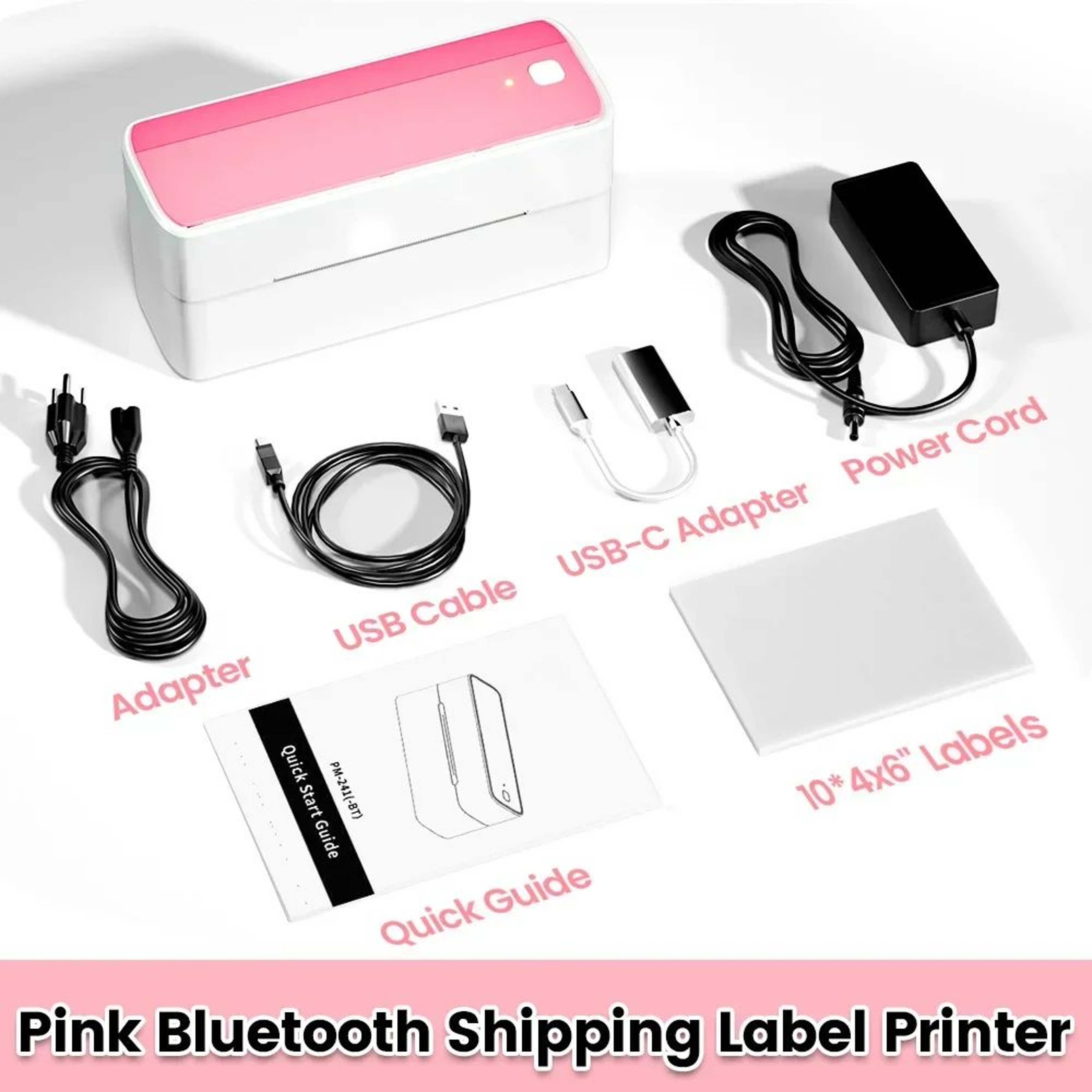 Phomemo 241 Bluetooth Thermal Shipping Label Printer For 4x6 Labels 7