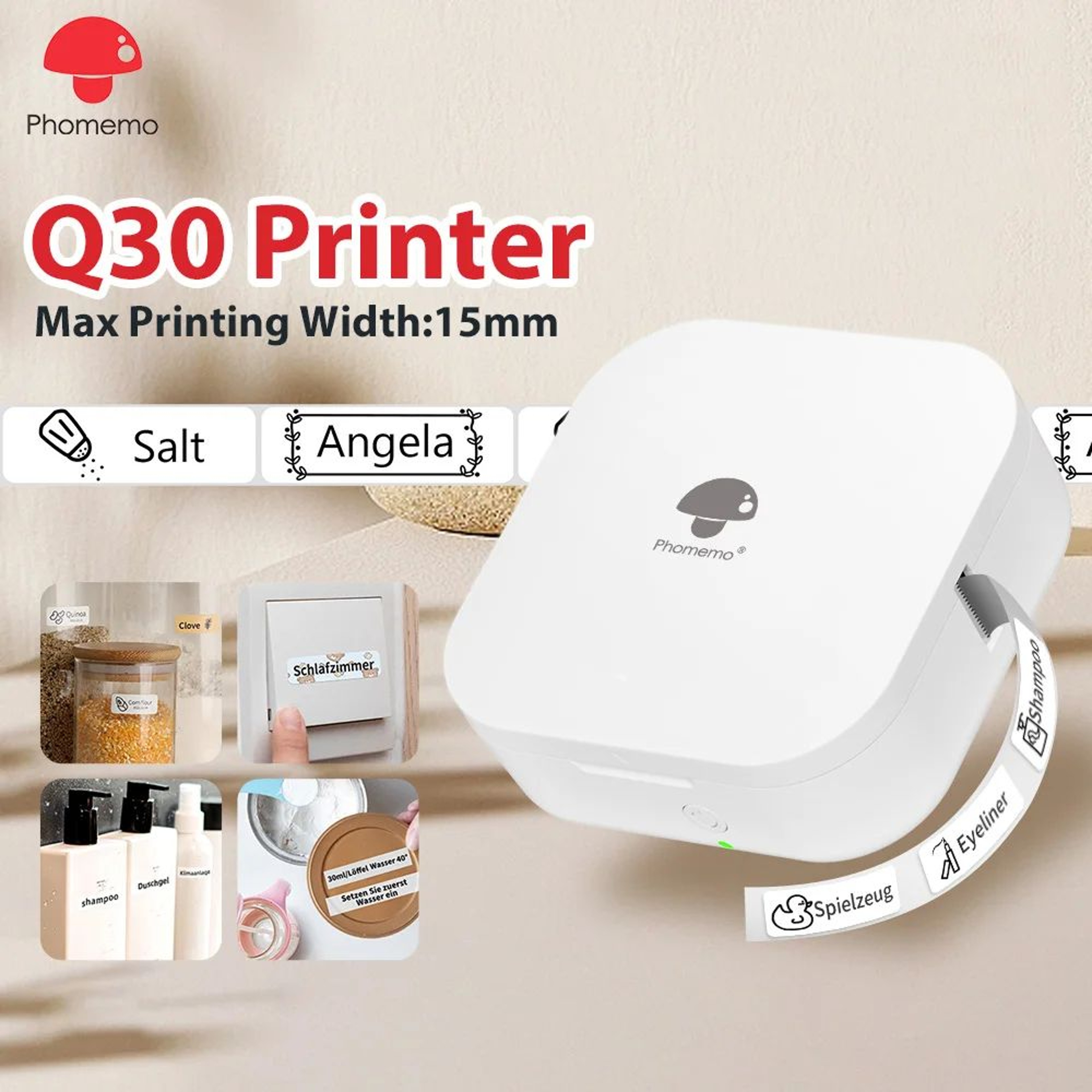 Phomemo Q30 Bluetooth Pocket Label Maker For Date And DIY Stickers 0