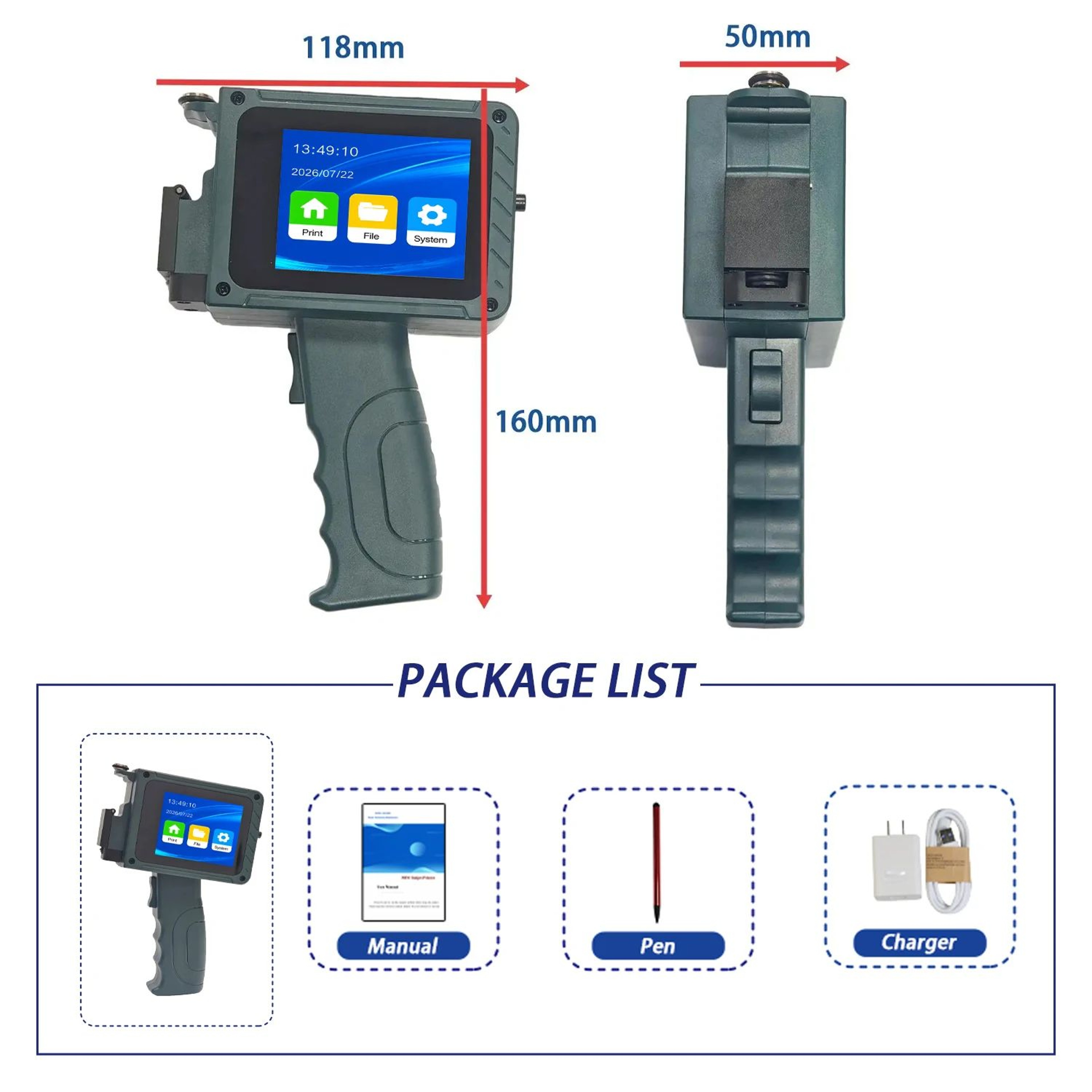 DCODE DC15 Mini Handheld Inkjet Printer For QR Codes Logos And Dates 5