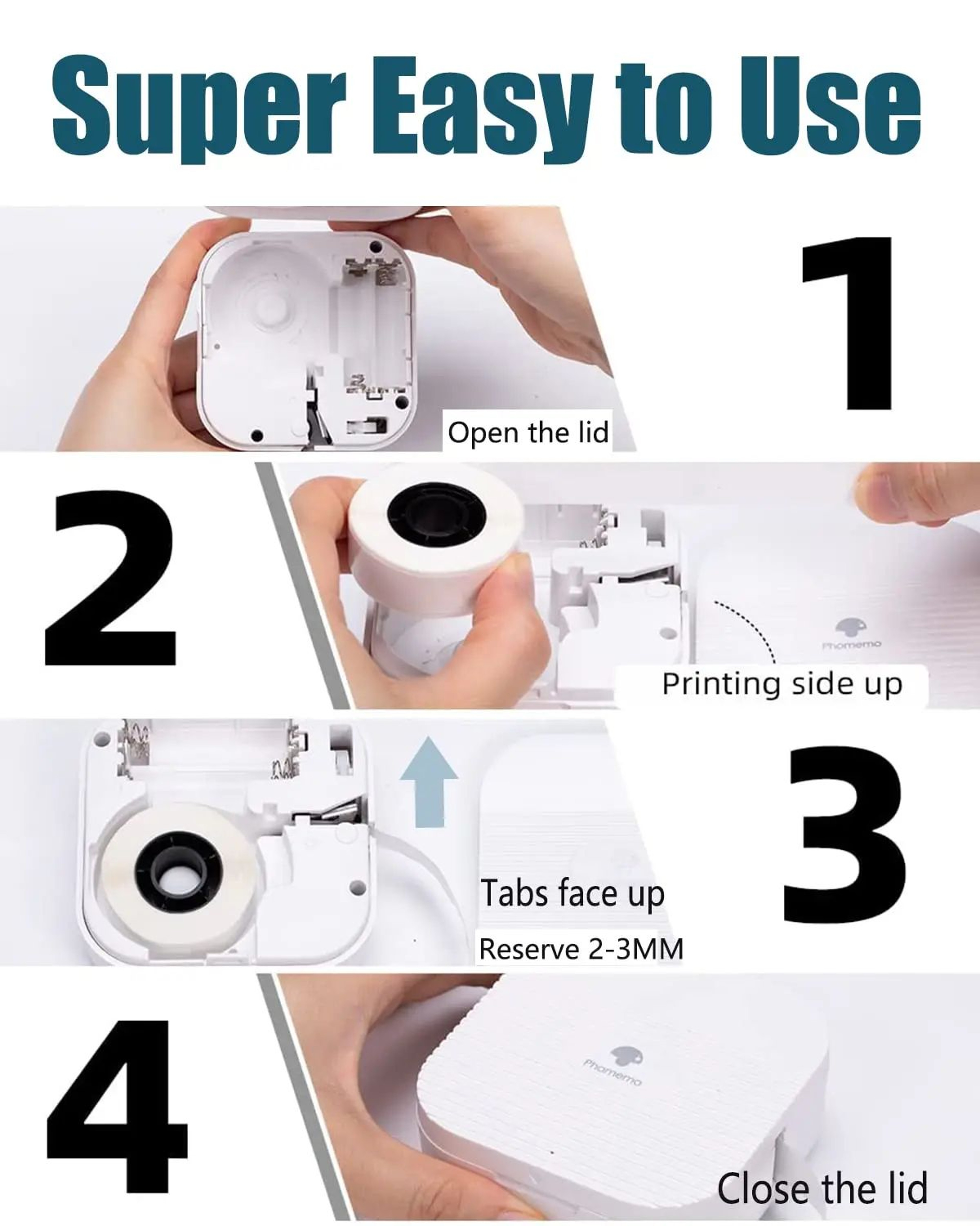 Label Sticker Refill Roll For Phomemo D30 And Q30 Printers 11