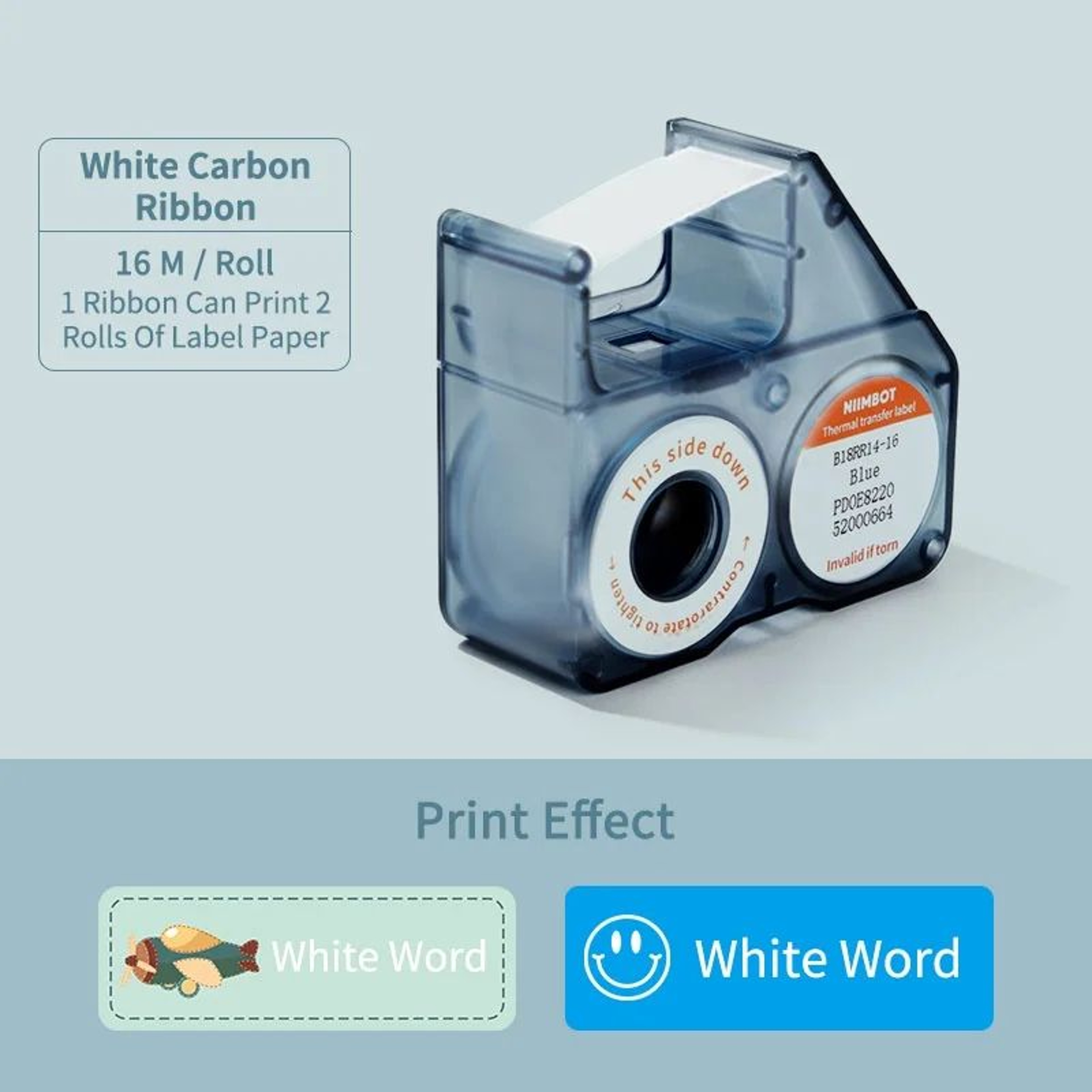 NIIMBOT B18 Thermal Transfer Ribbon Refill For Lasting Label Prints 7