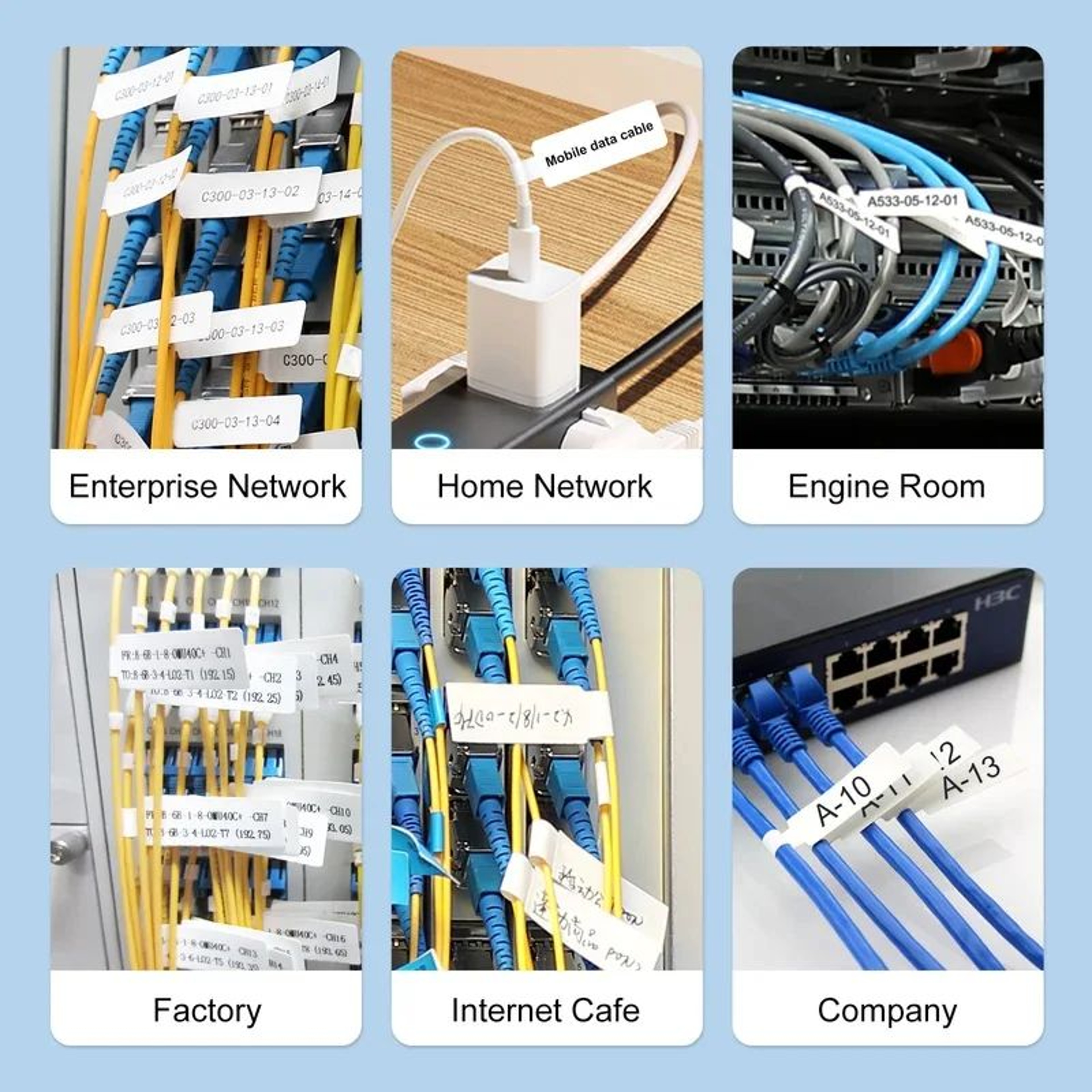 NIIMBOT Waterproof Color Cable Labels For D110 D101 And D11 Printers 10