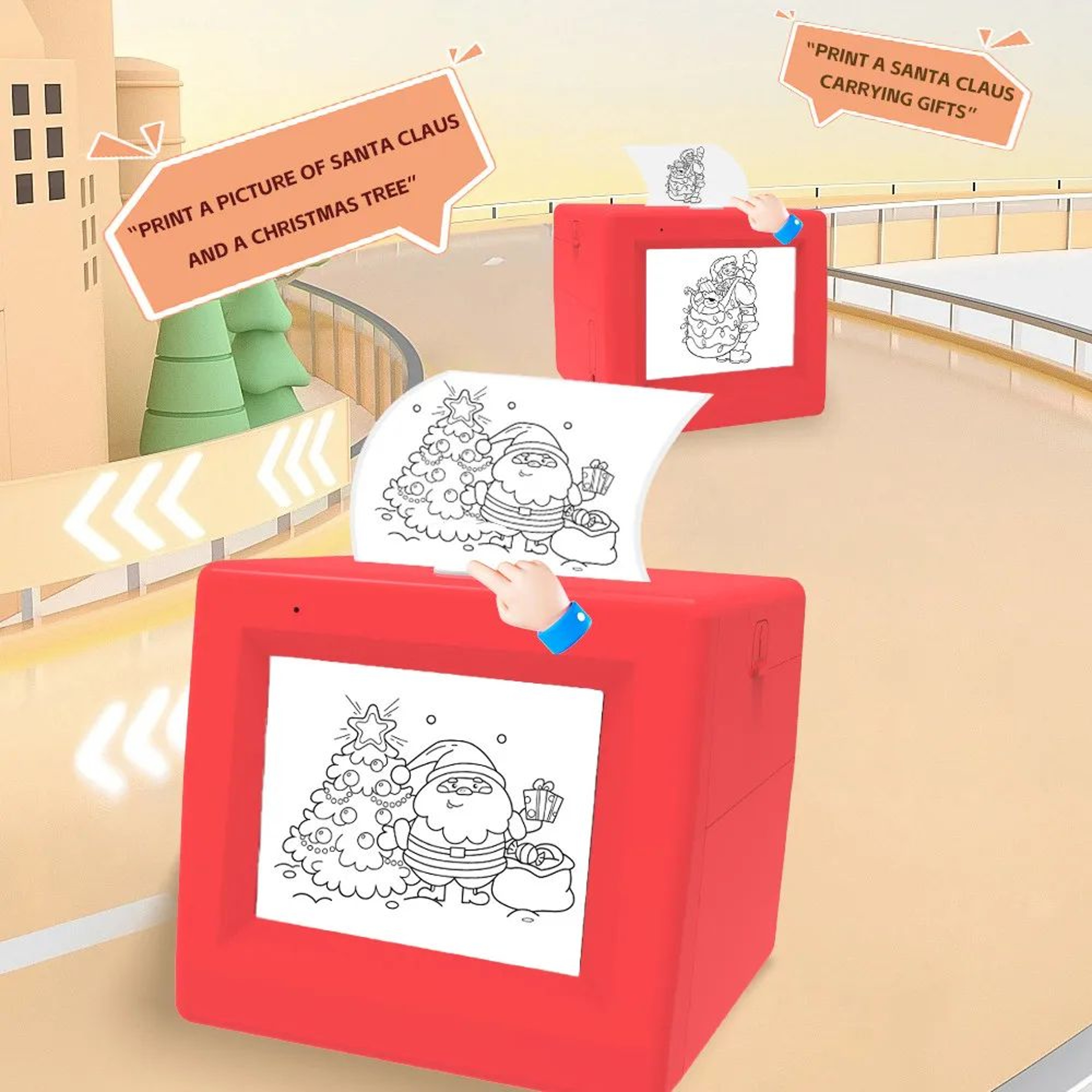 AI Voice Controlled Portable Thermal Sticker Maker For Kids 6