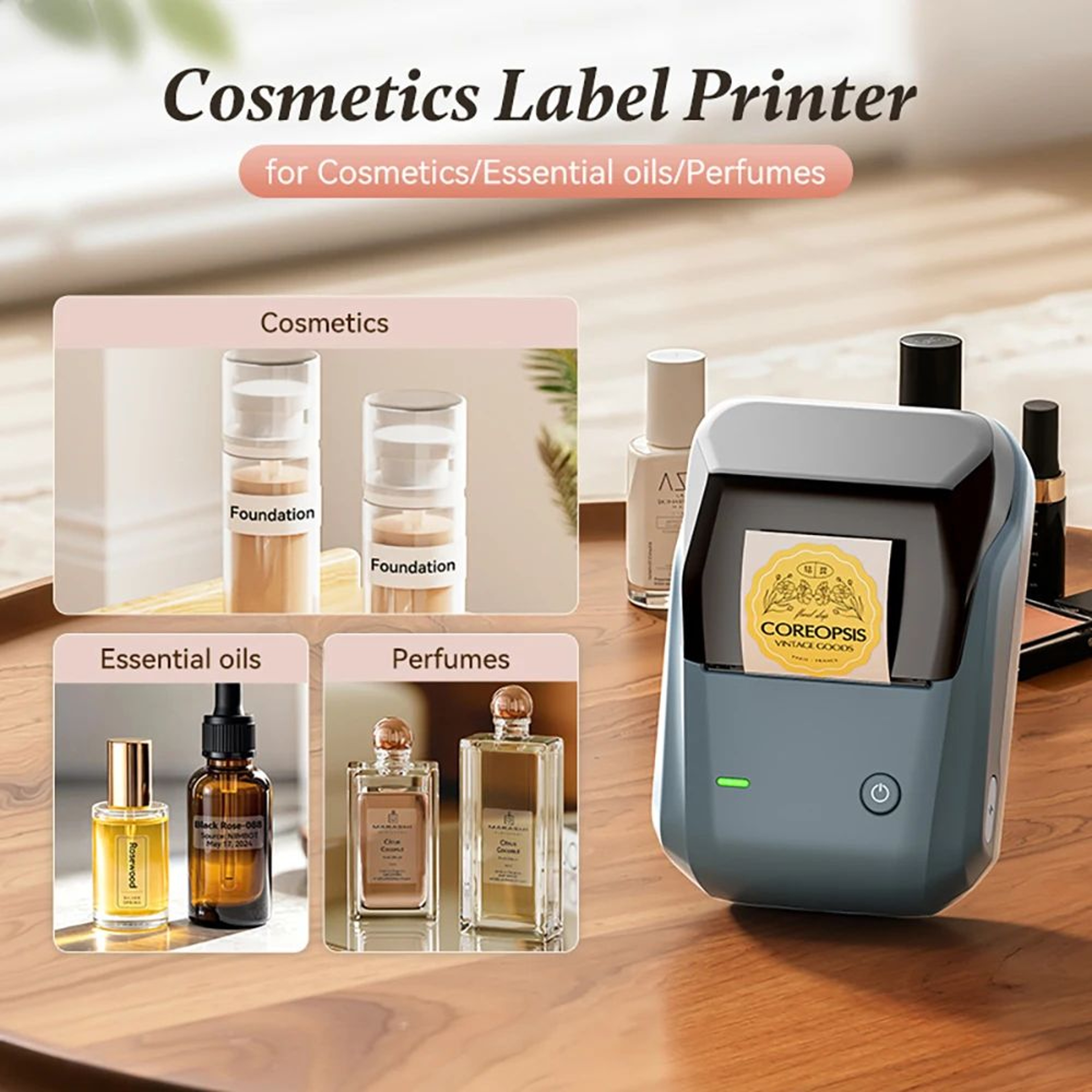 NIIMBOT B1 Portable Wireless Label Maker For Cosmetics And Organization 0