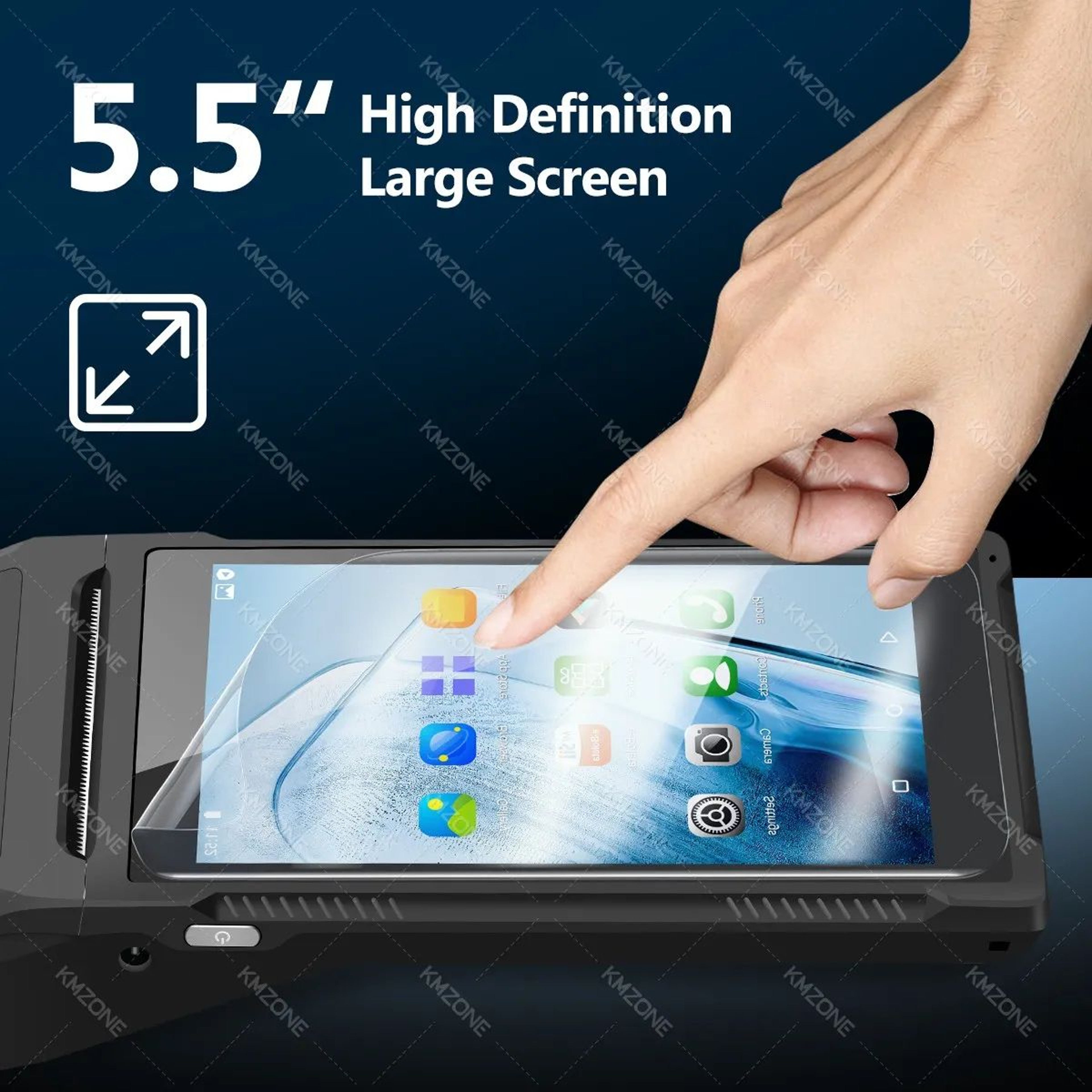 Android Handheld POS Terminal With Barcode Scanner NFC And Receipt Printer 4