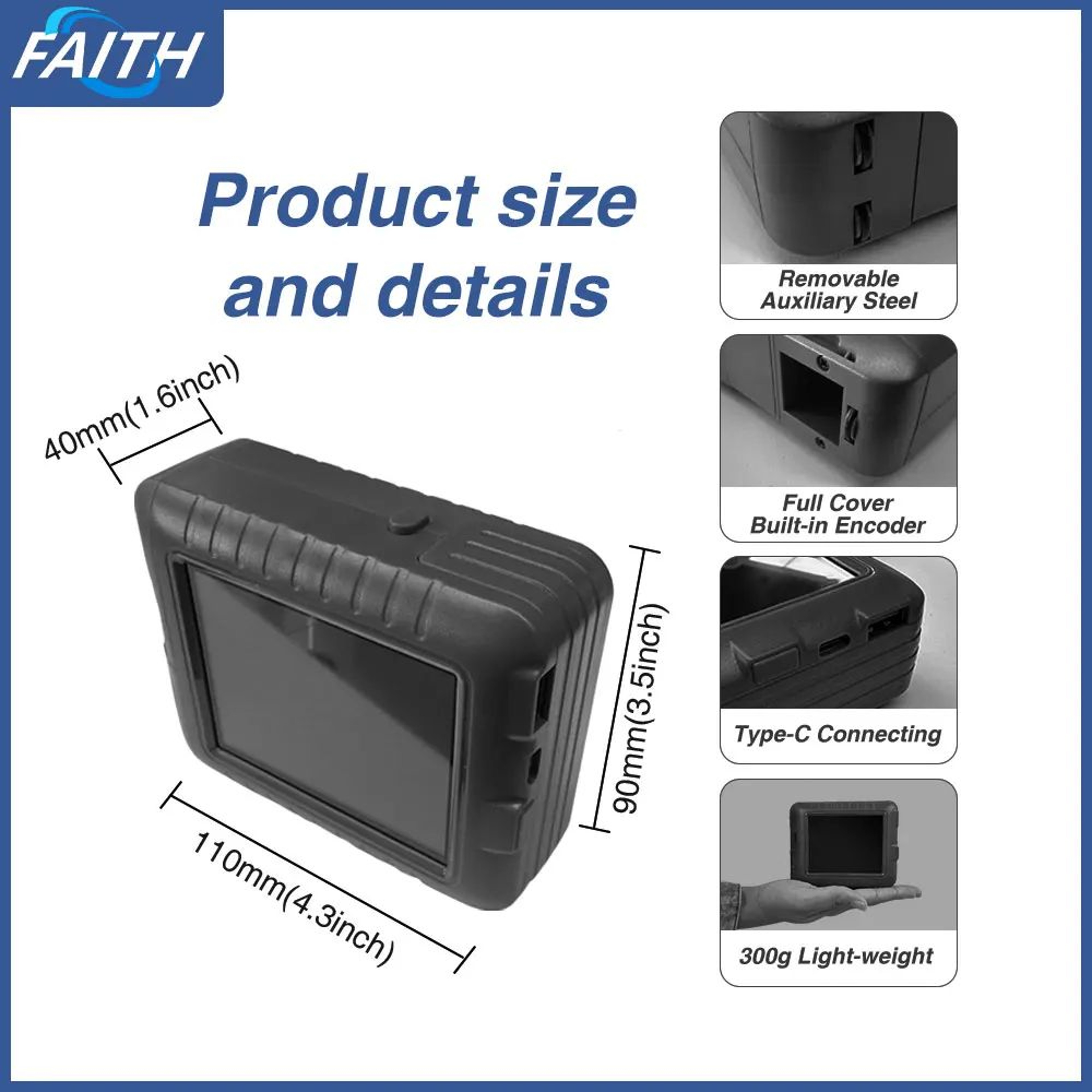 Faith KD360M Portable Thermal Shipping Label And Barcode Printer 2