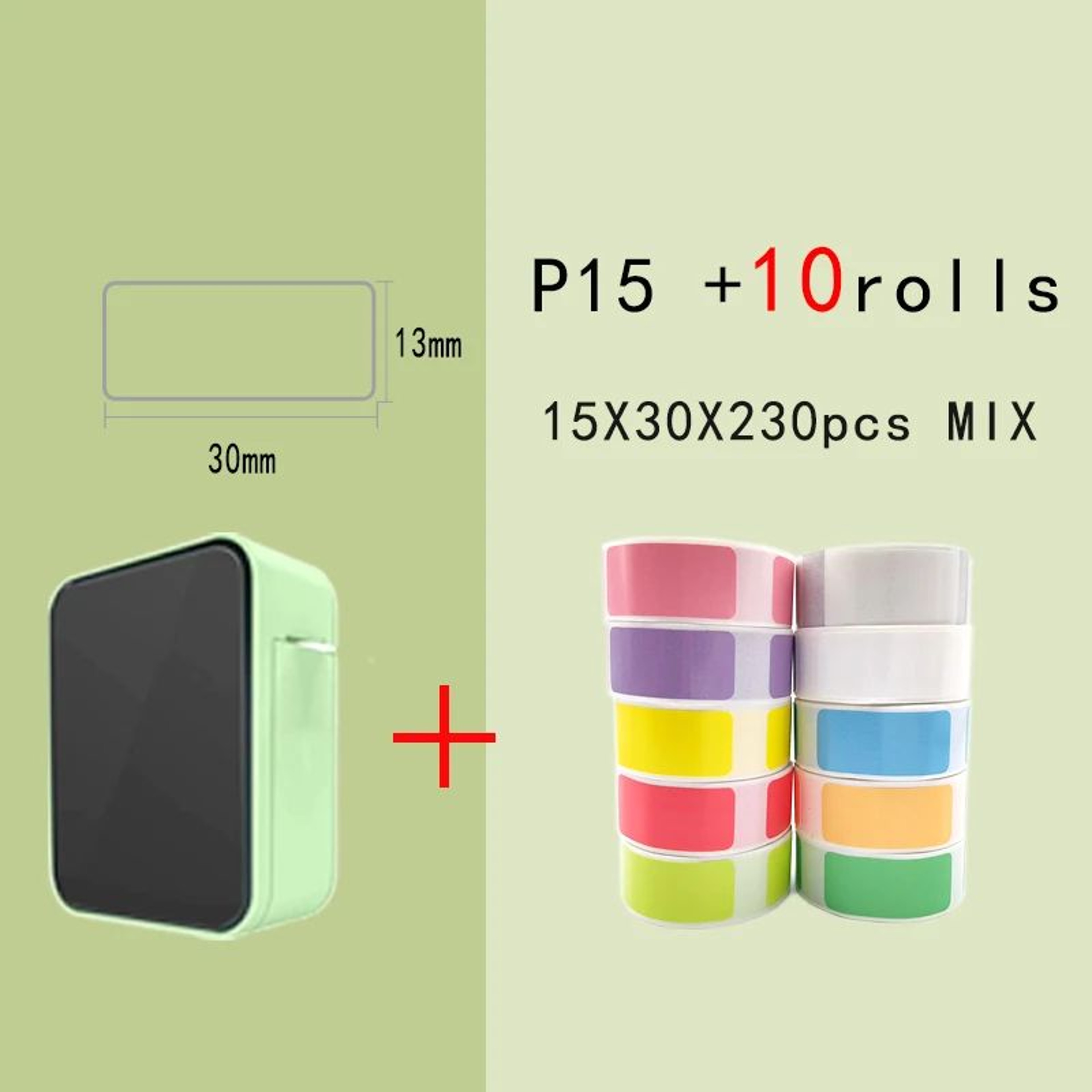 ElvinKoko P15 Mini Portable Bluetooth Thermal Label Printer 4