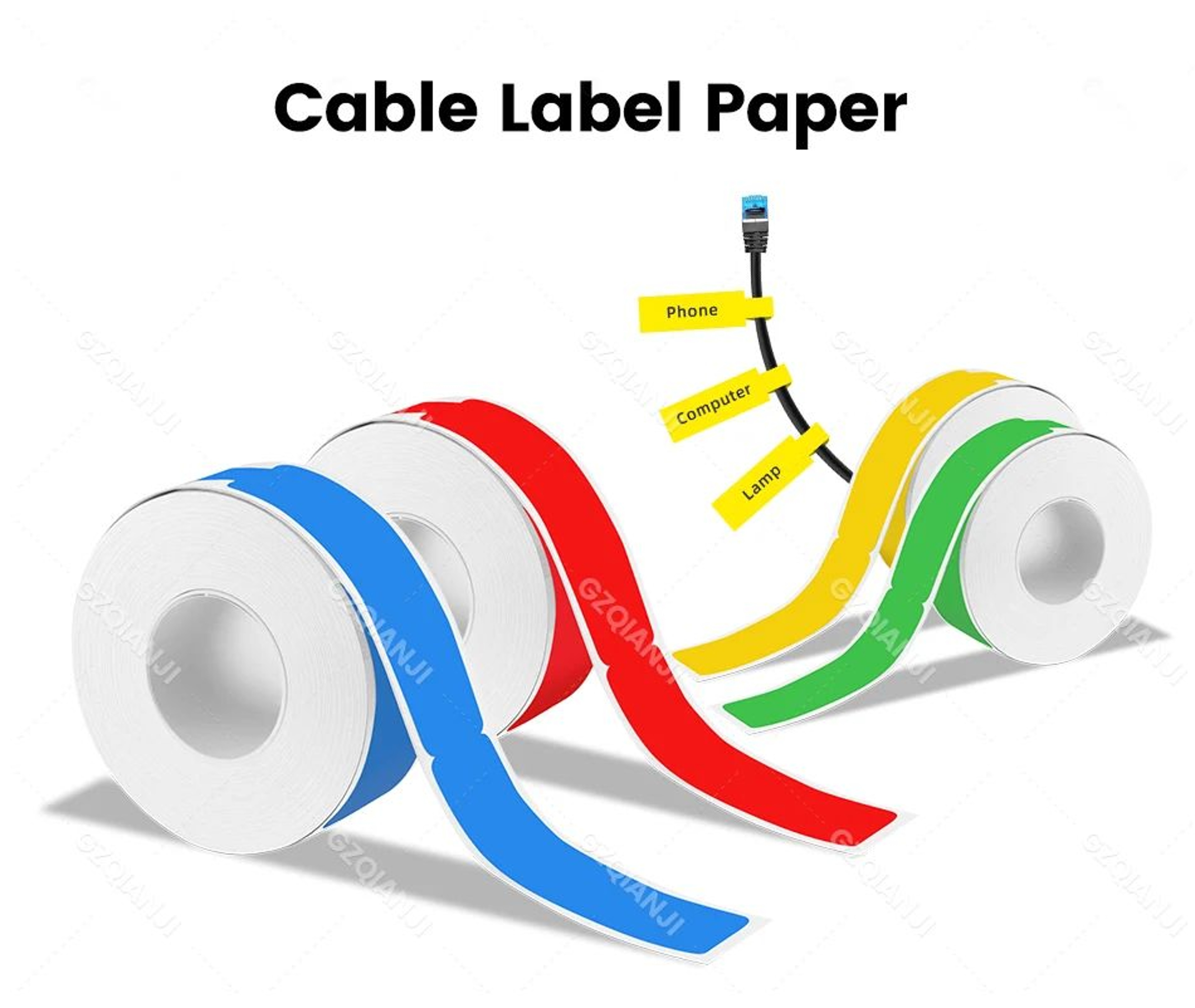P15 Thermal Label Tape 12 To 15mm Waterproof Adhesive Stickers 9