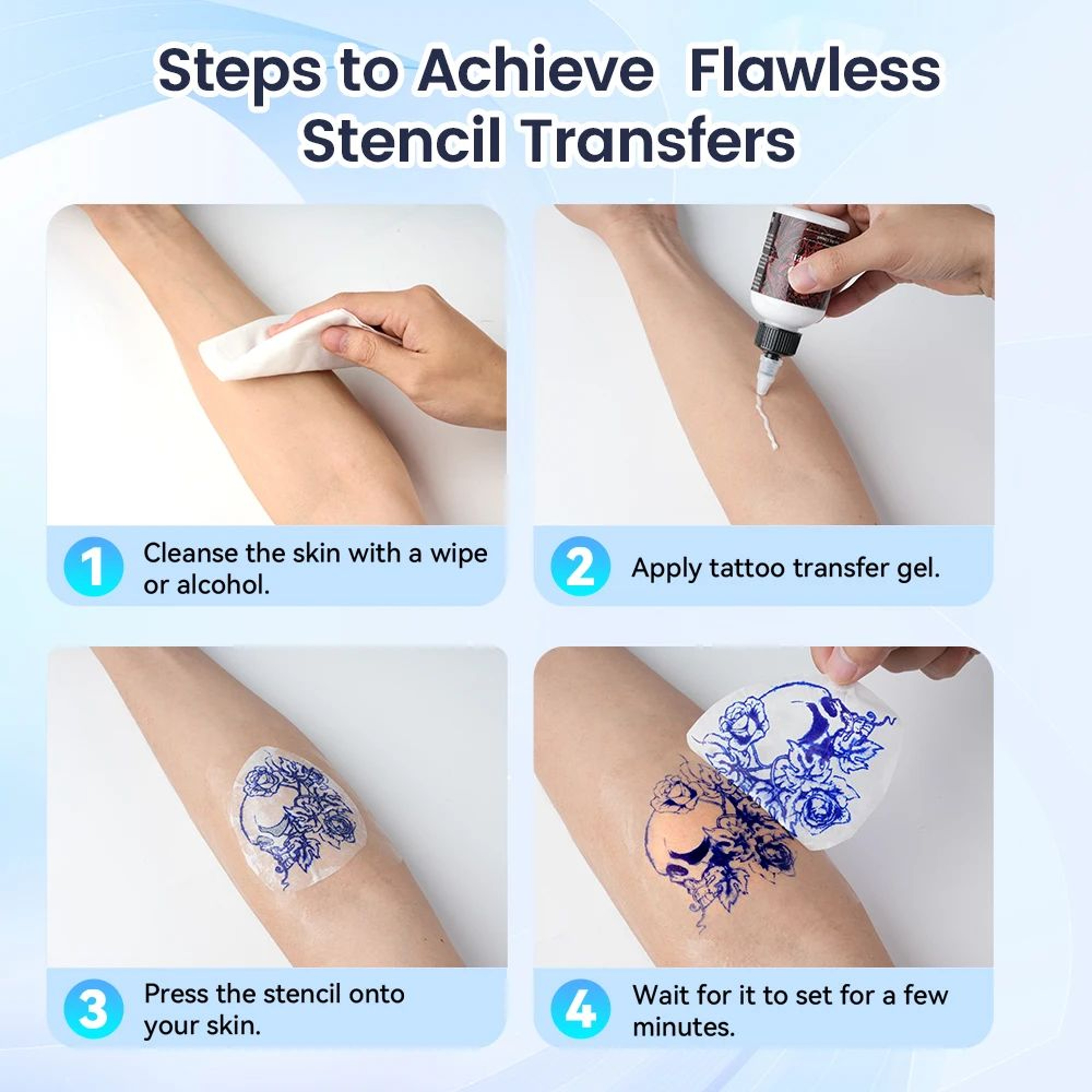 Tattoo Stencil Transfer Paper 80x133mm For TP31 Printer 100 Pieces 3