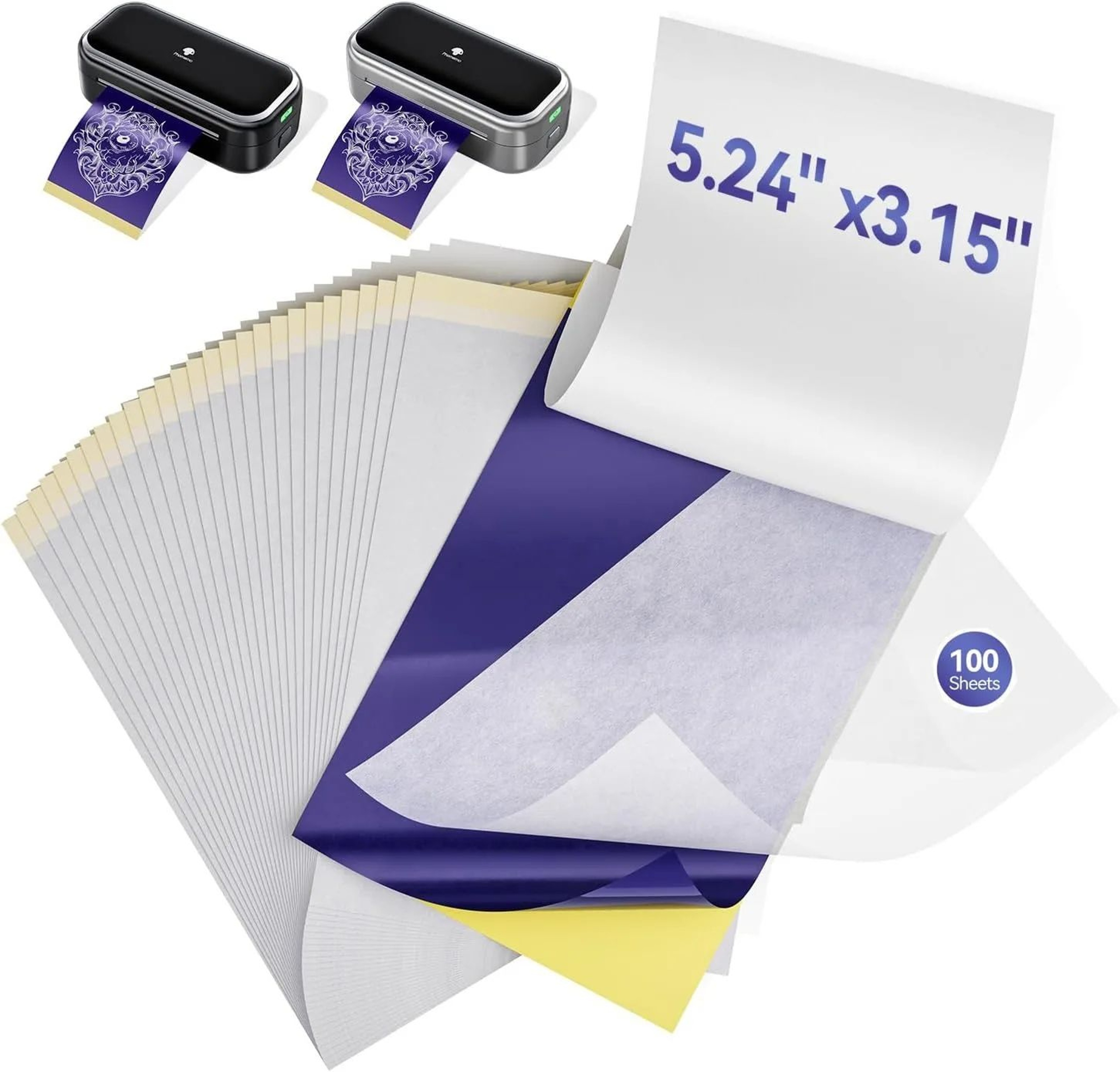 Tattoo Stencil Transfer Paper 80x133mm For TP31 Printer 100 Pieces 8