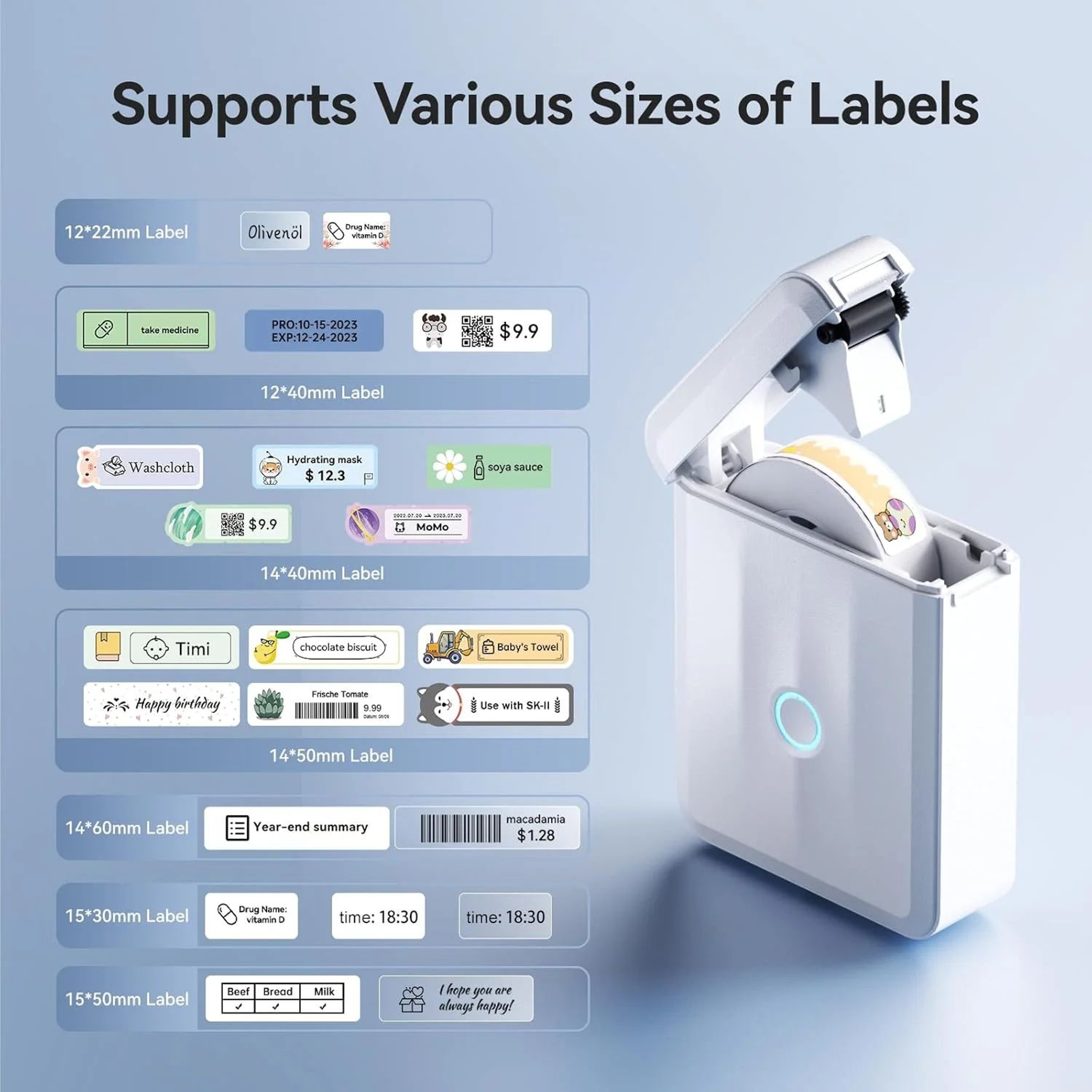 Niimbot D110M Mini Bluetooth Thermal Label And Barcode Printer 1