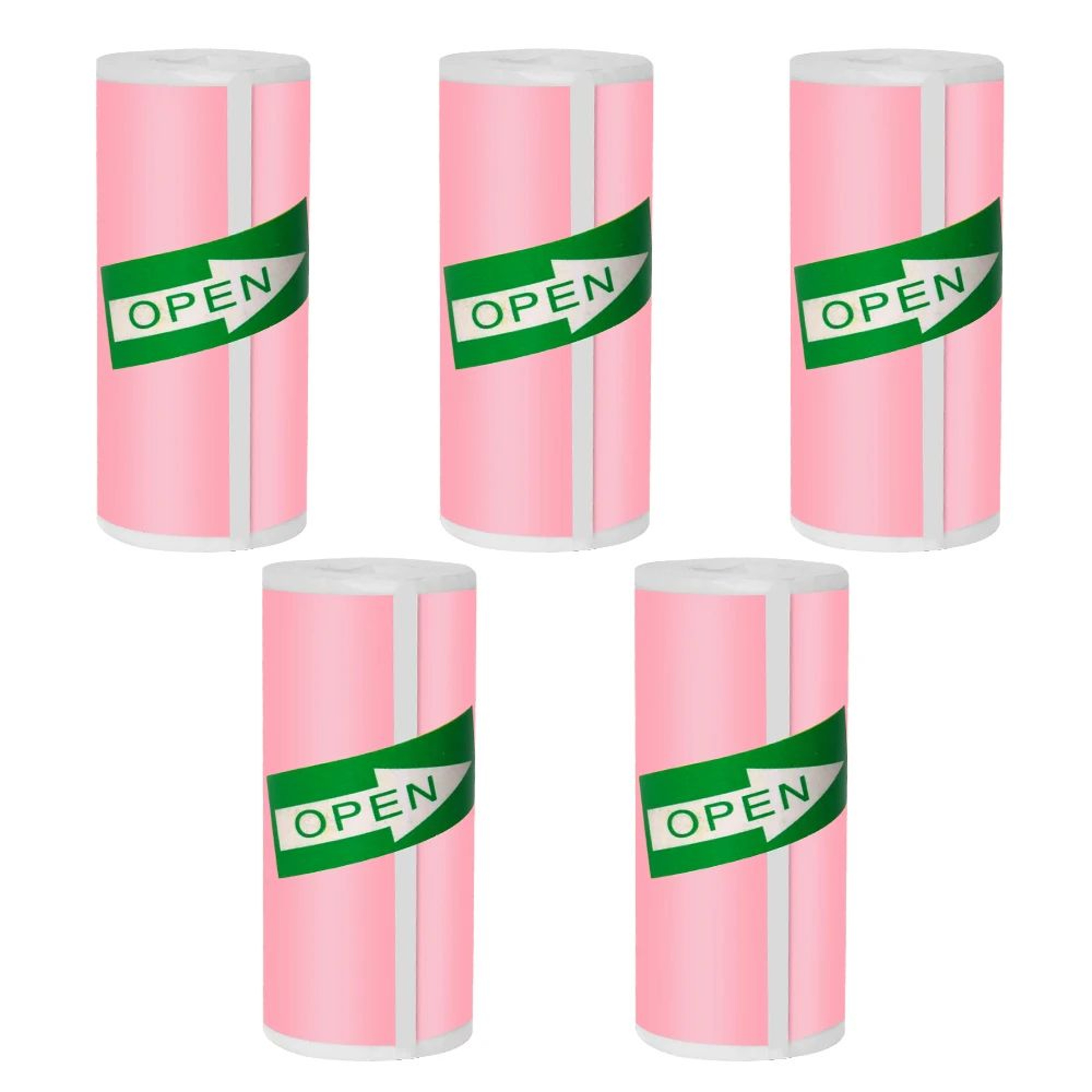 Mini Printer Self Adhesive Thermal Color Paper Rolls 57x25mm 12