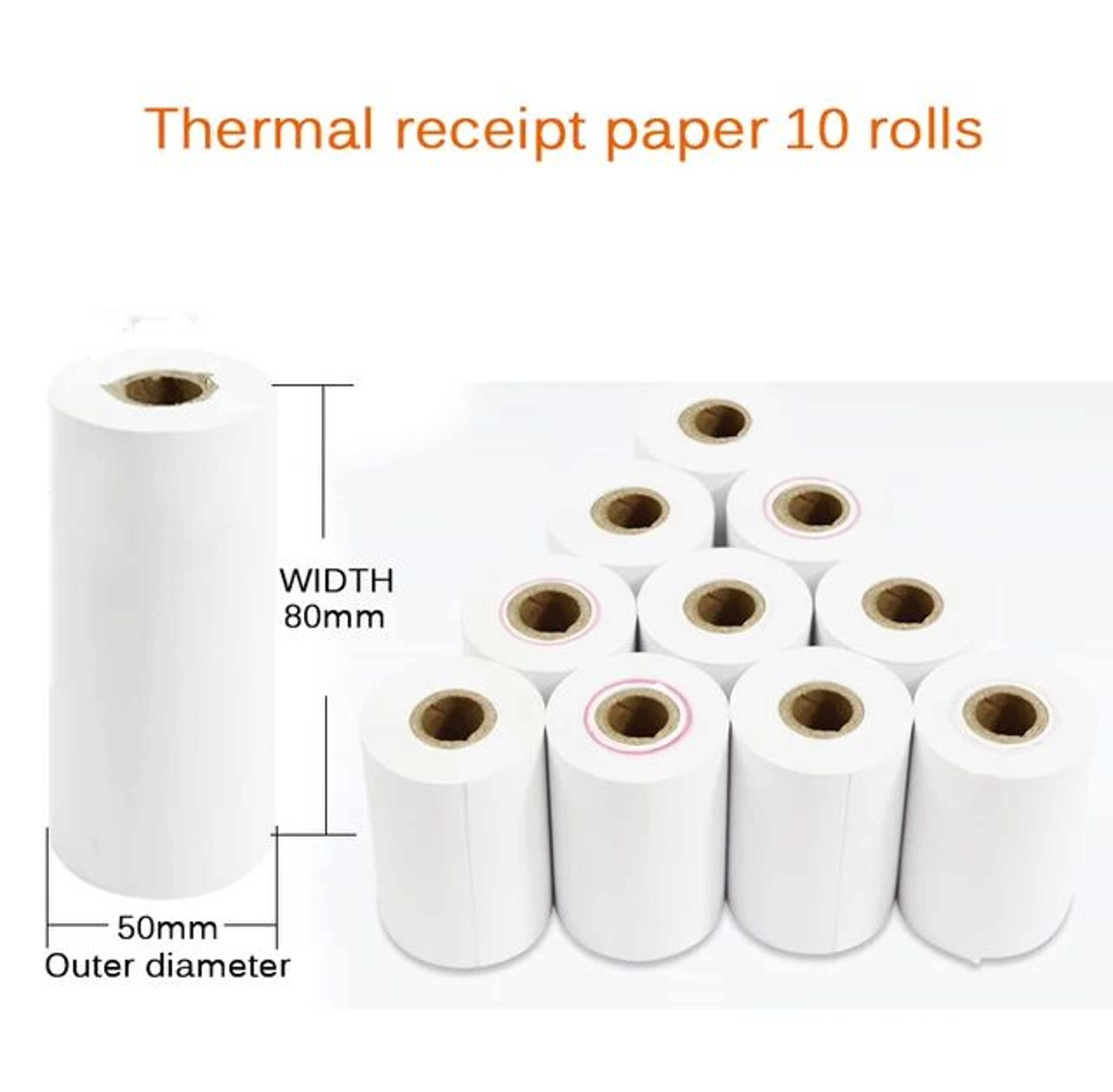 NETUM Thermal Receipt Paper Rolls 58mm Or 80mm Pack Of 10 7