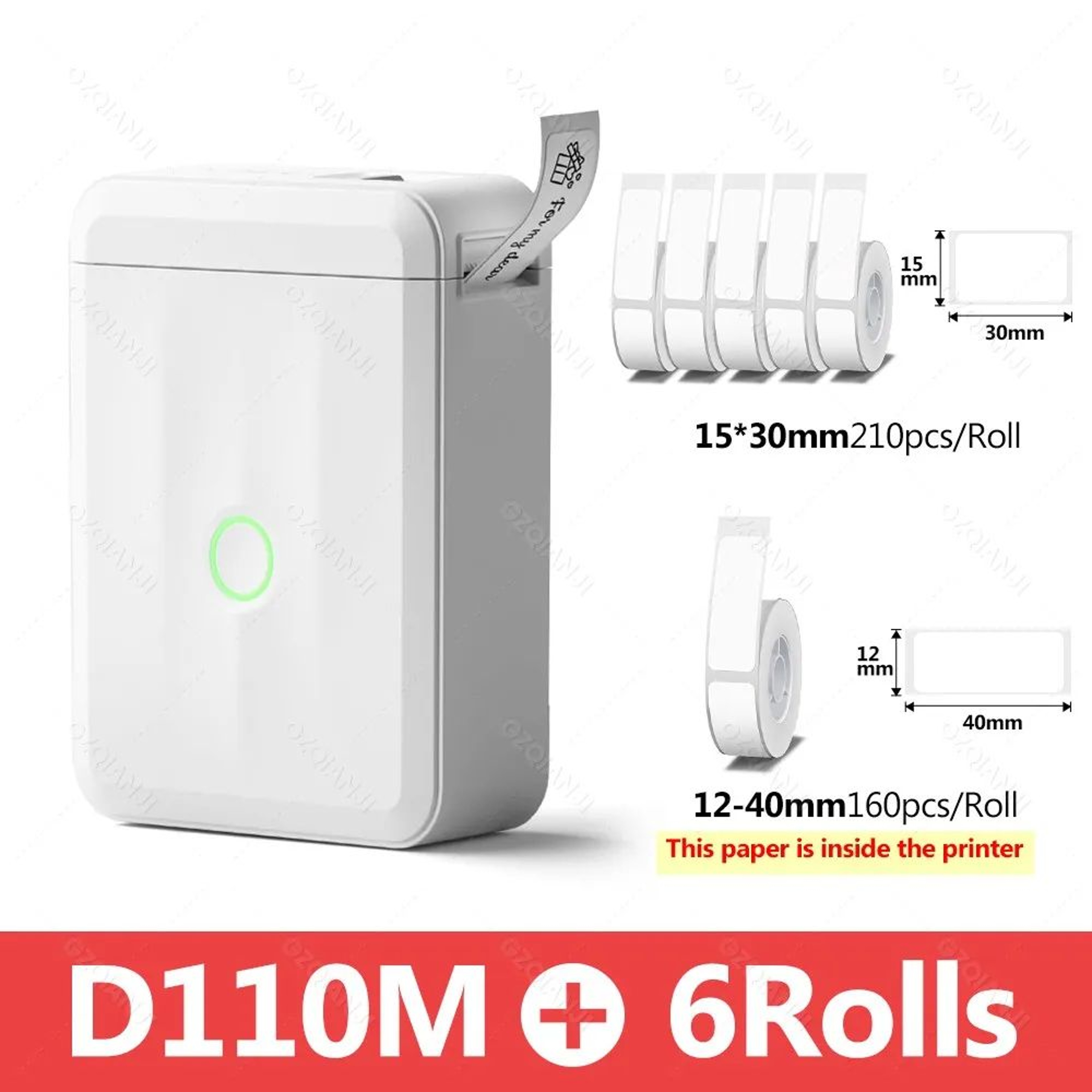 NIIMBOT D110 Portable Thermal Label Printer For Home And Office 9
