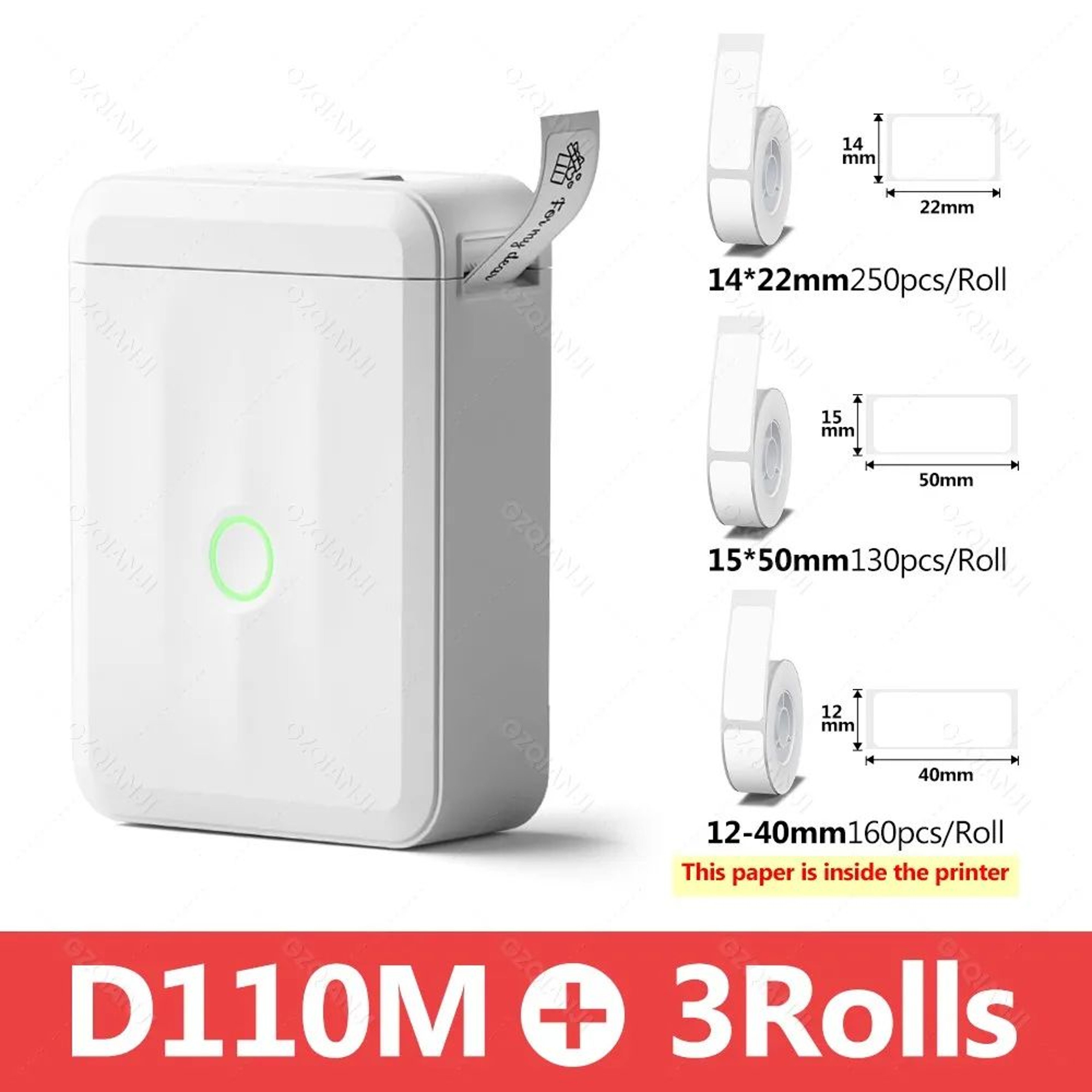 NIIMBOT D110 Portable Thermal Label Printer For Home And Office 10