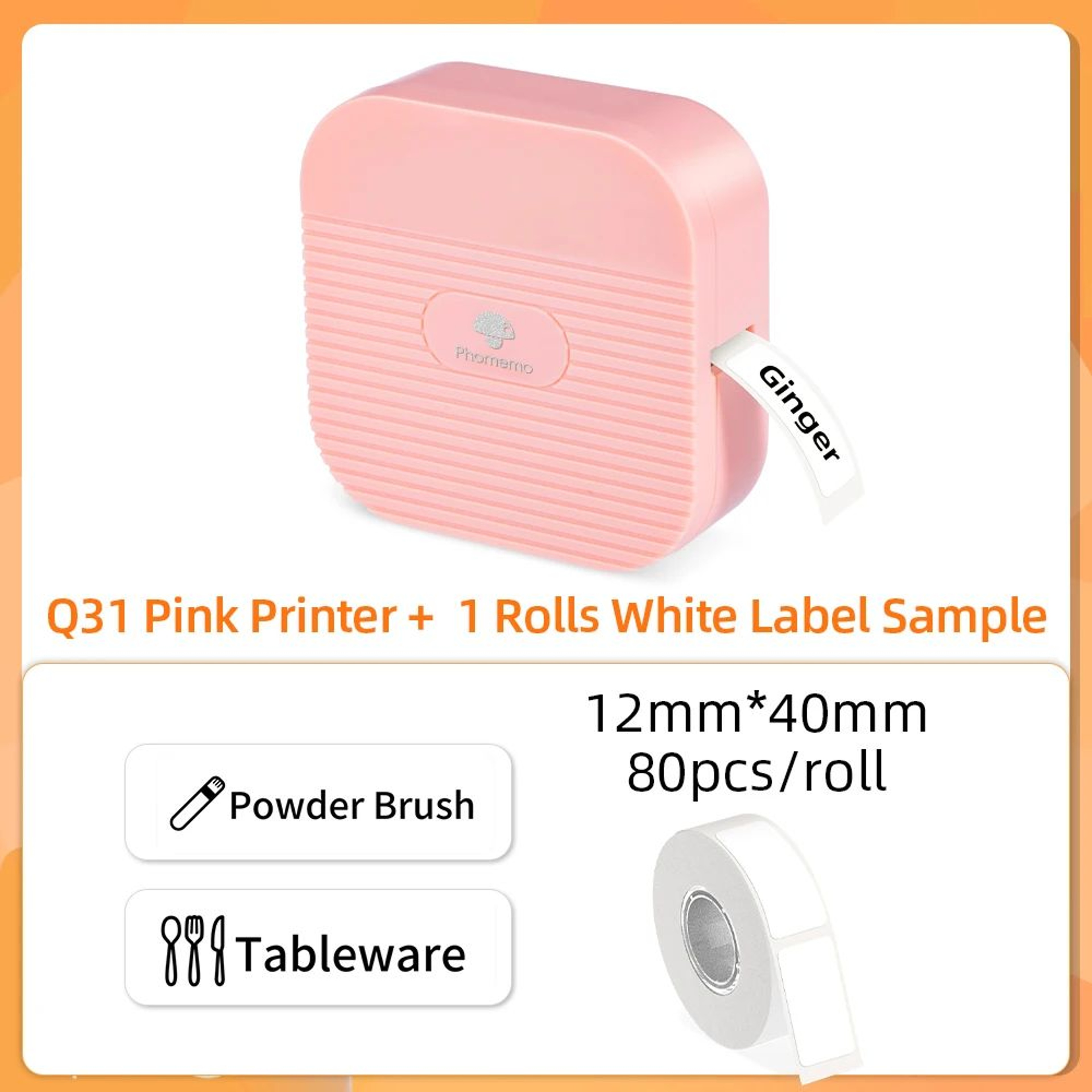 Phomemo Q30 Q31 Q30S Mini Bluetooth Thermal Label Maker 15