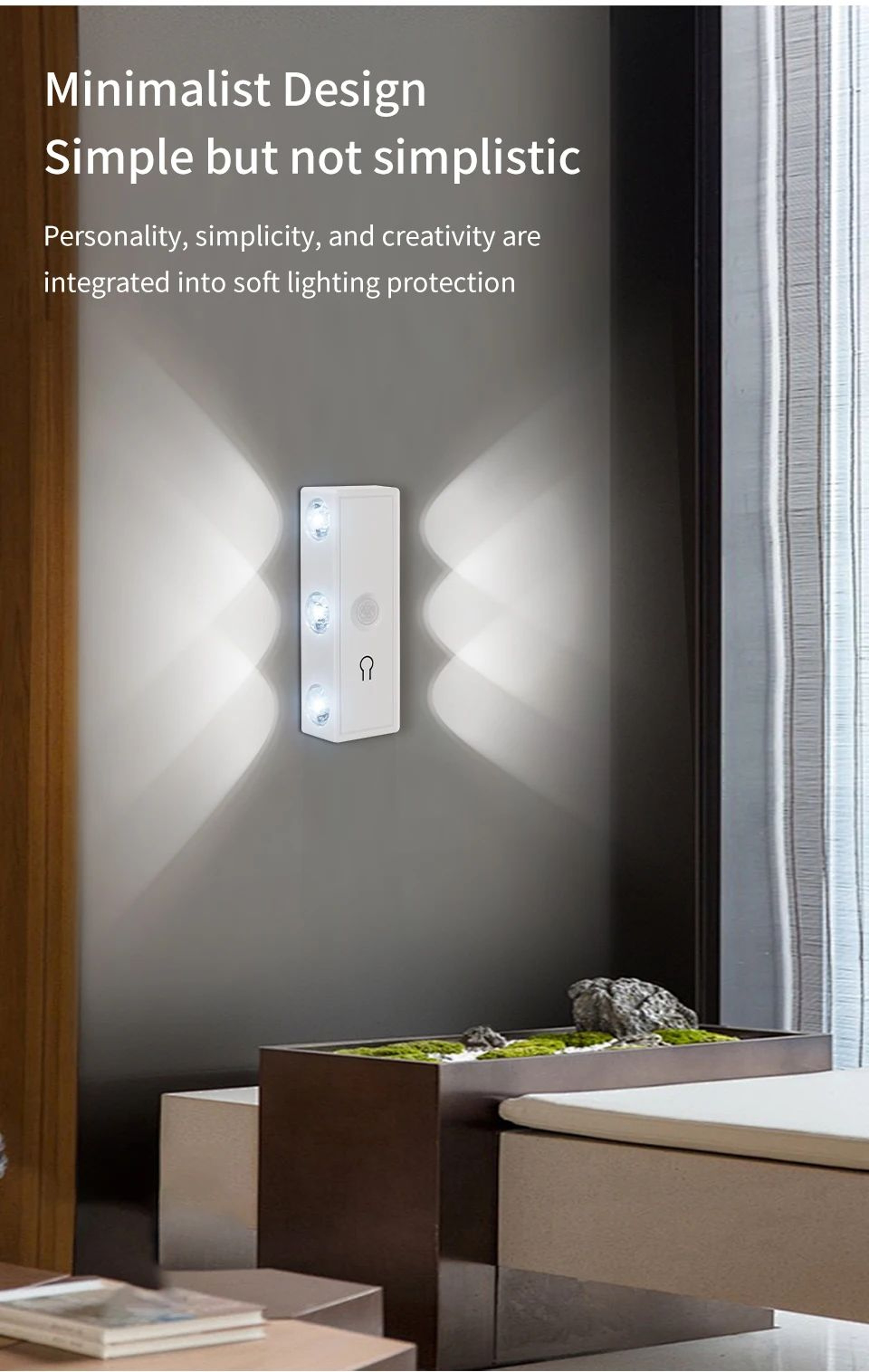 Modern Rechargeable LED Wall Lamp With Motion Sensor And Dimming 9