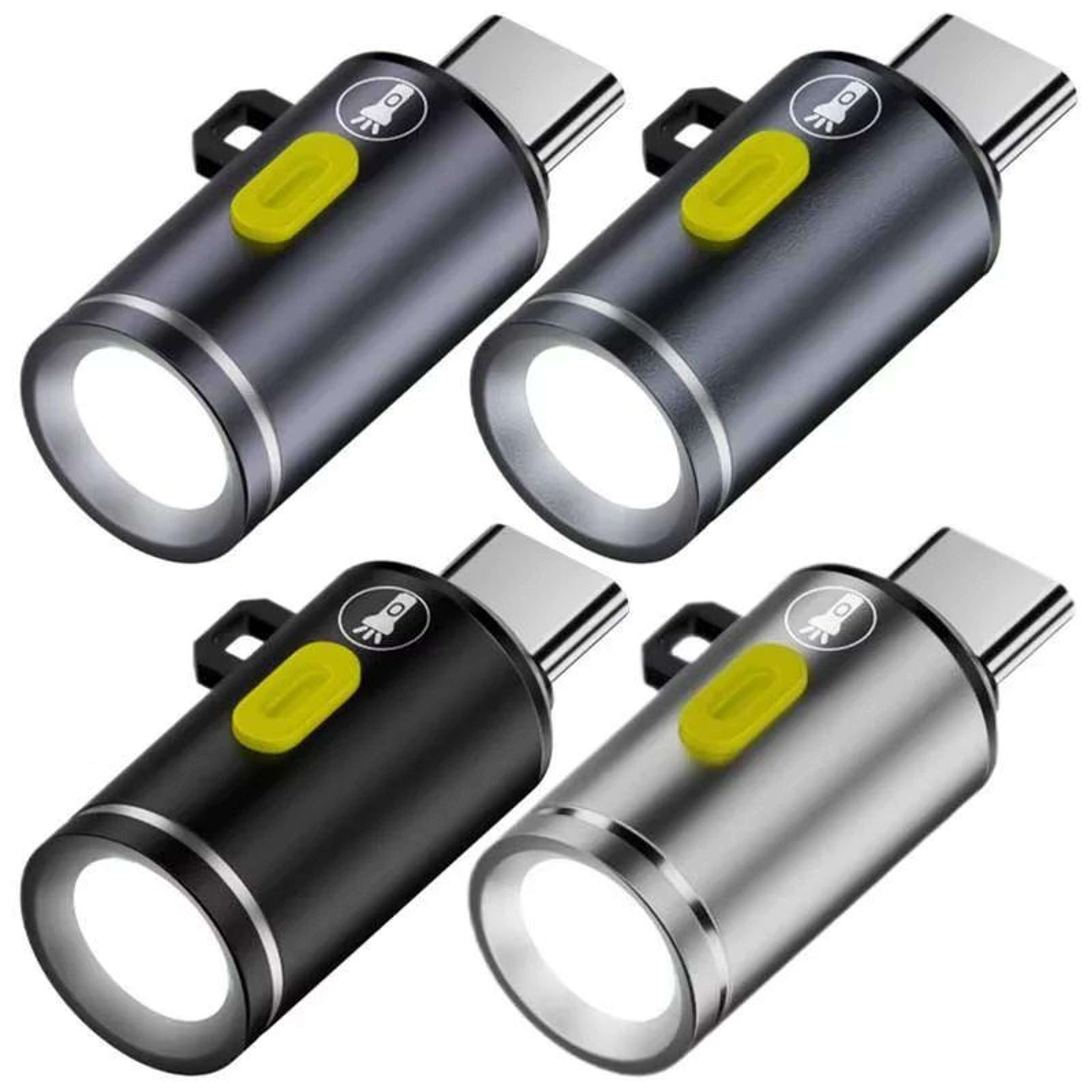 Portable USB Type C LED Pocket Flashlight For Camping And Outdoor Use 0