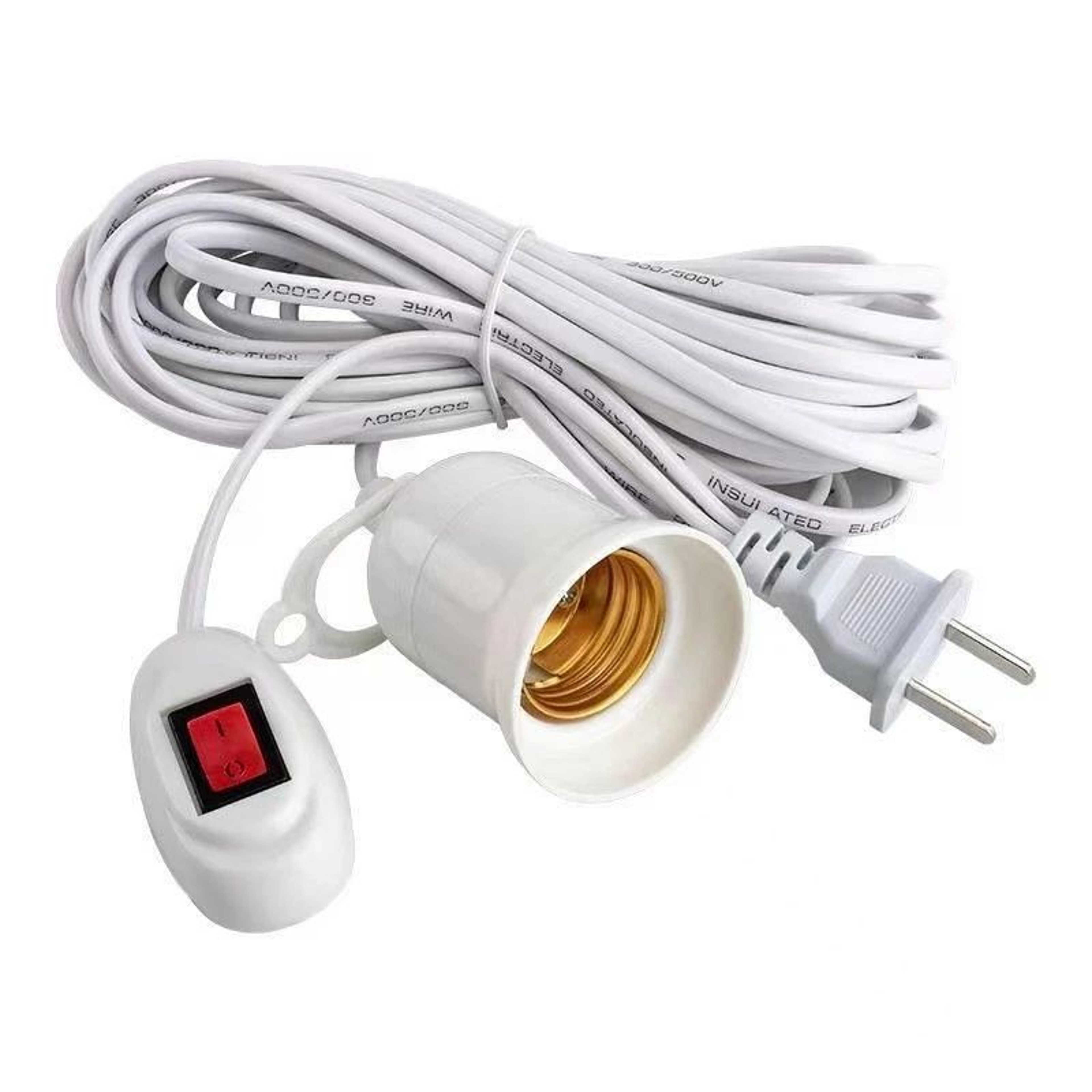 E27 Lamp Bases Universal Holder With Switch And 5m Or 10m Cable 1