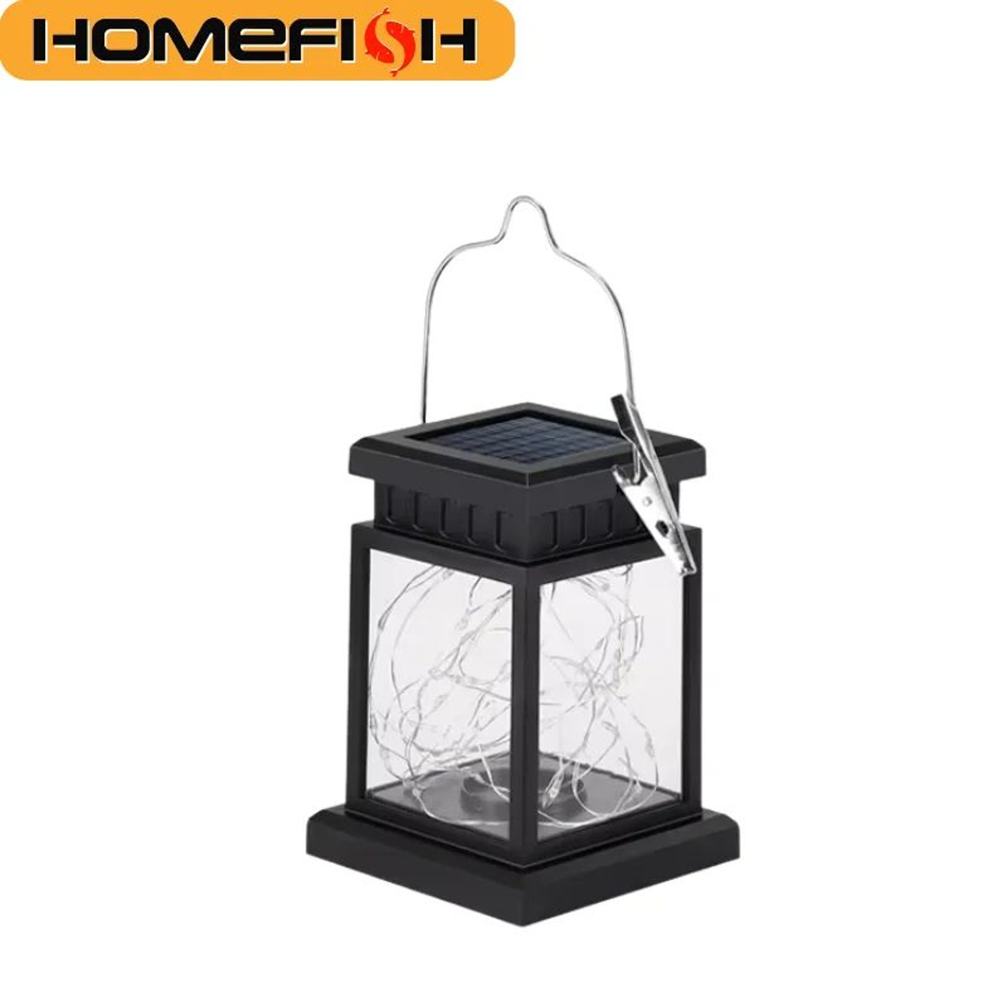 HOMEFISH Solar LED Candle Lantern For Garden And Balcony Decoration 0
