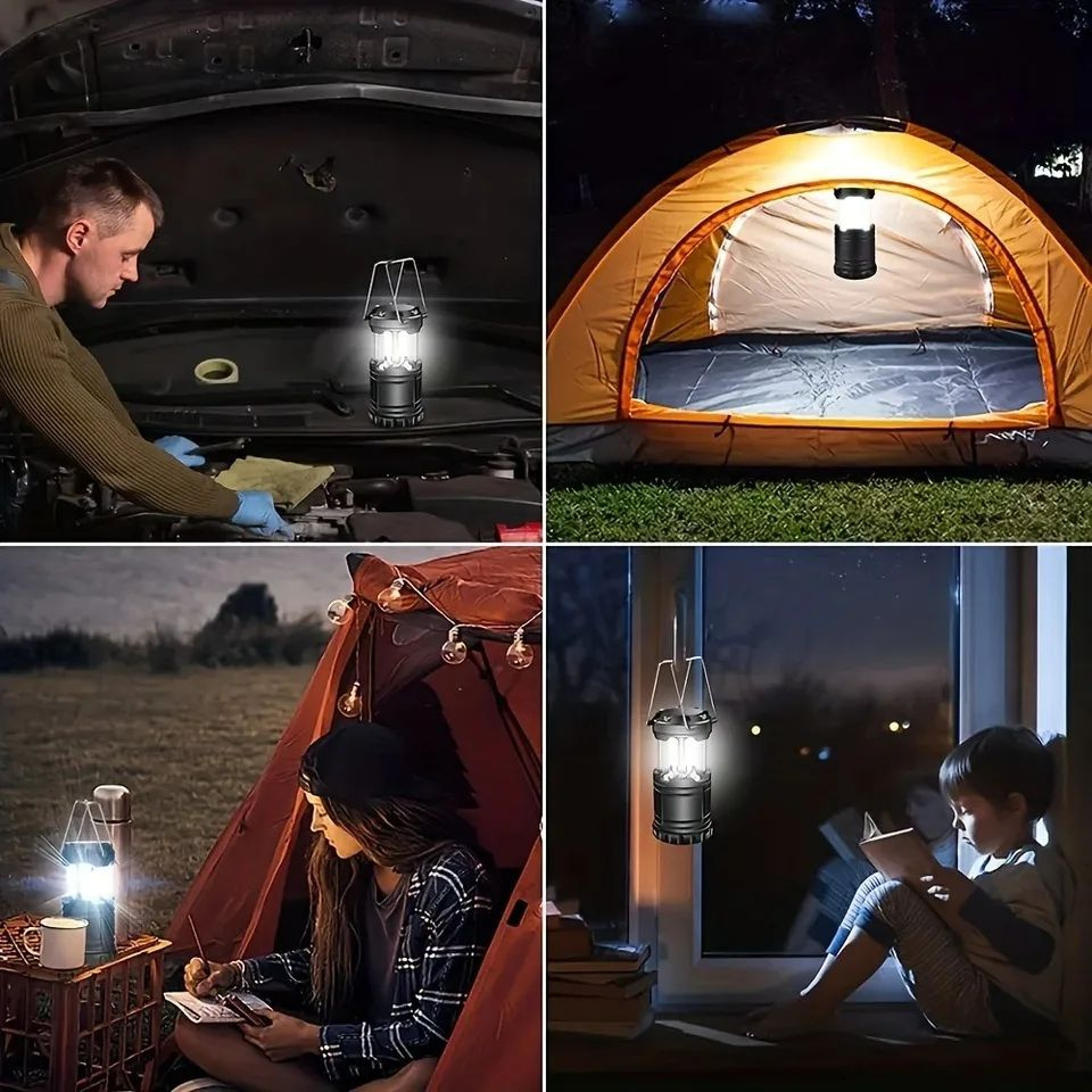 HOMEFISH Portable Battery Powered Camping Lantern And Emergency Light 1
