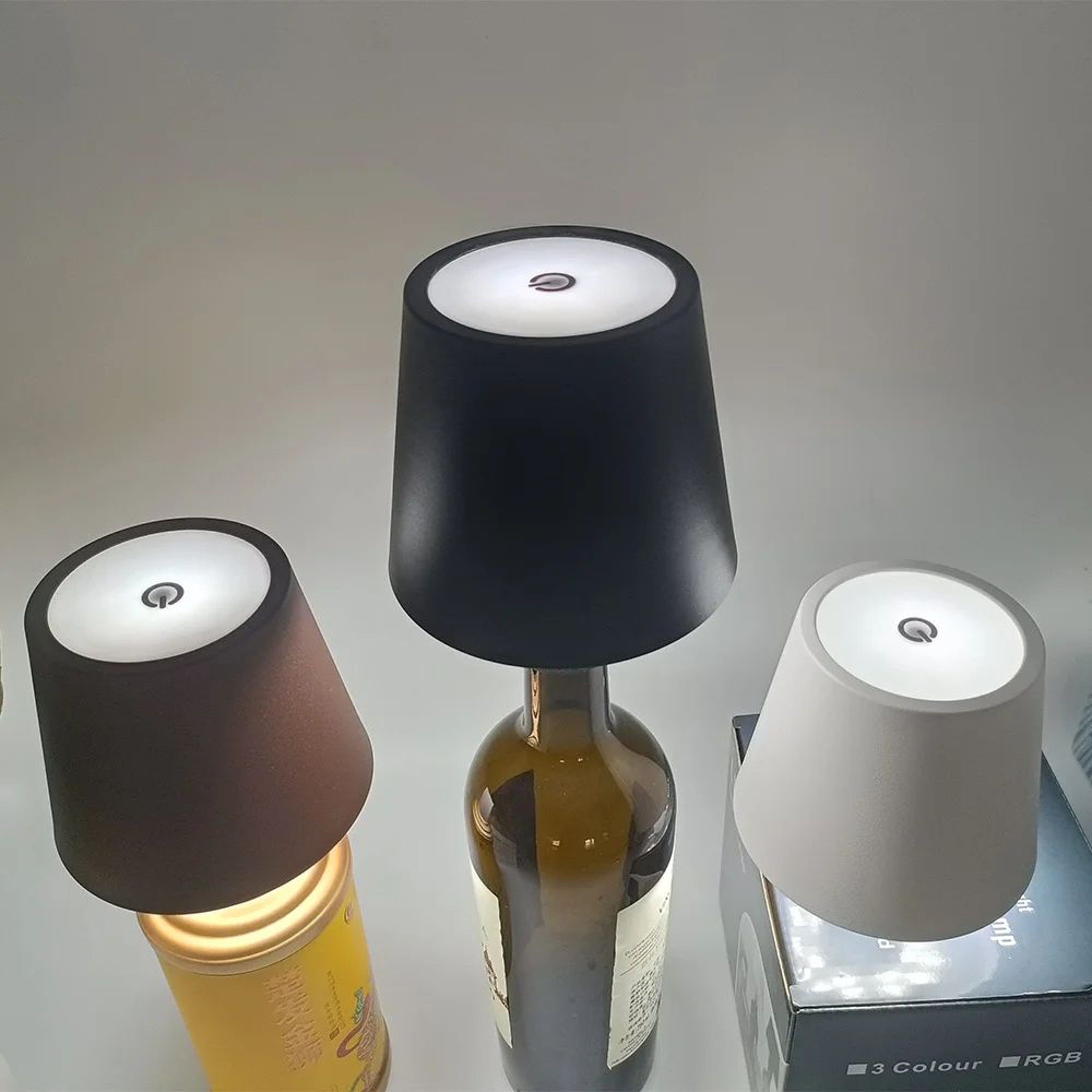 Rechargeable LED Wine Bottle Table Lamp With Touch Control 2