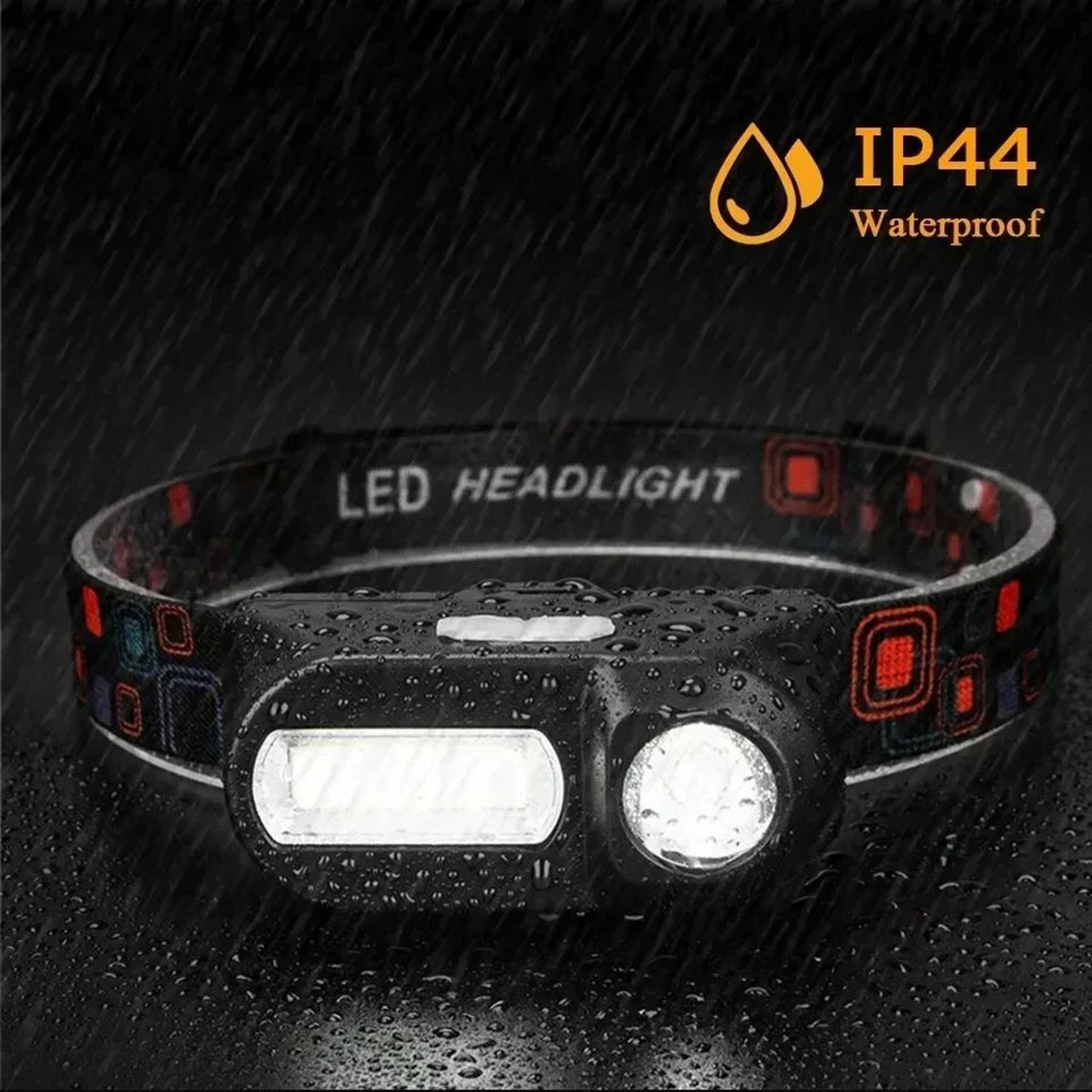 HOMEFISH USB Rechargeable Hands Free Head Torch For Outdoor Work 0