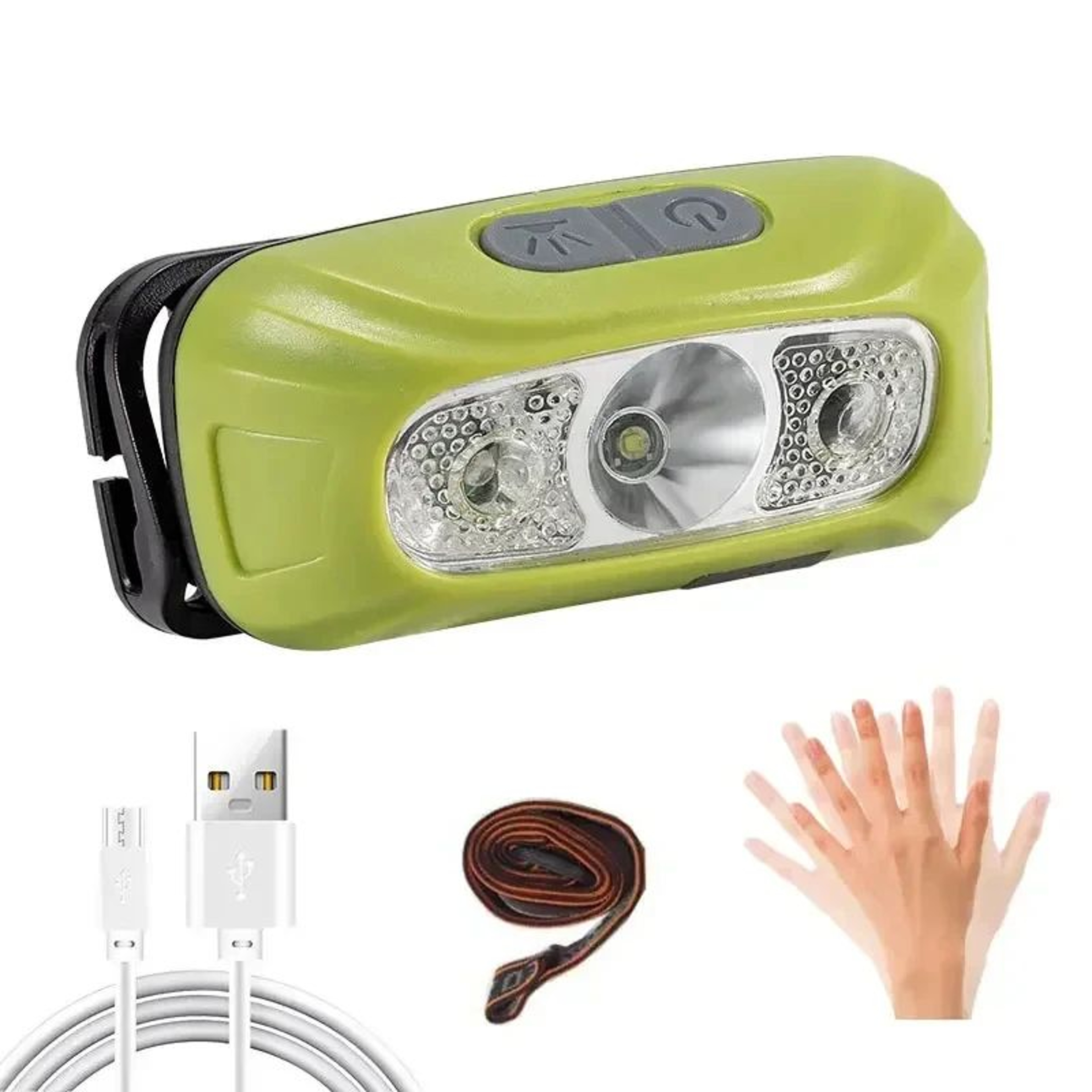 HOMEFISH Rechargeable COB LED Sensor Headlamp For Outdoor Activities 11