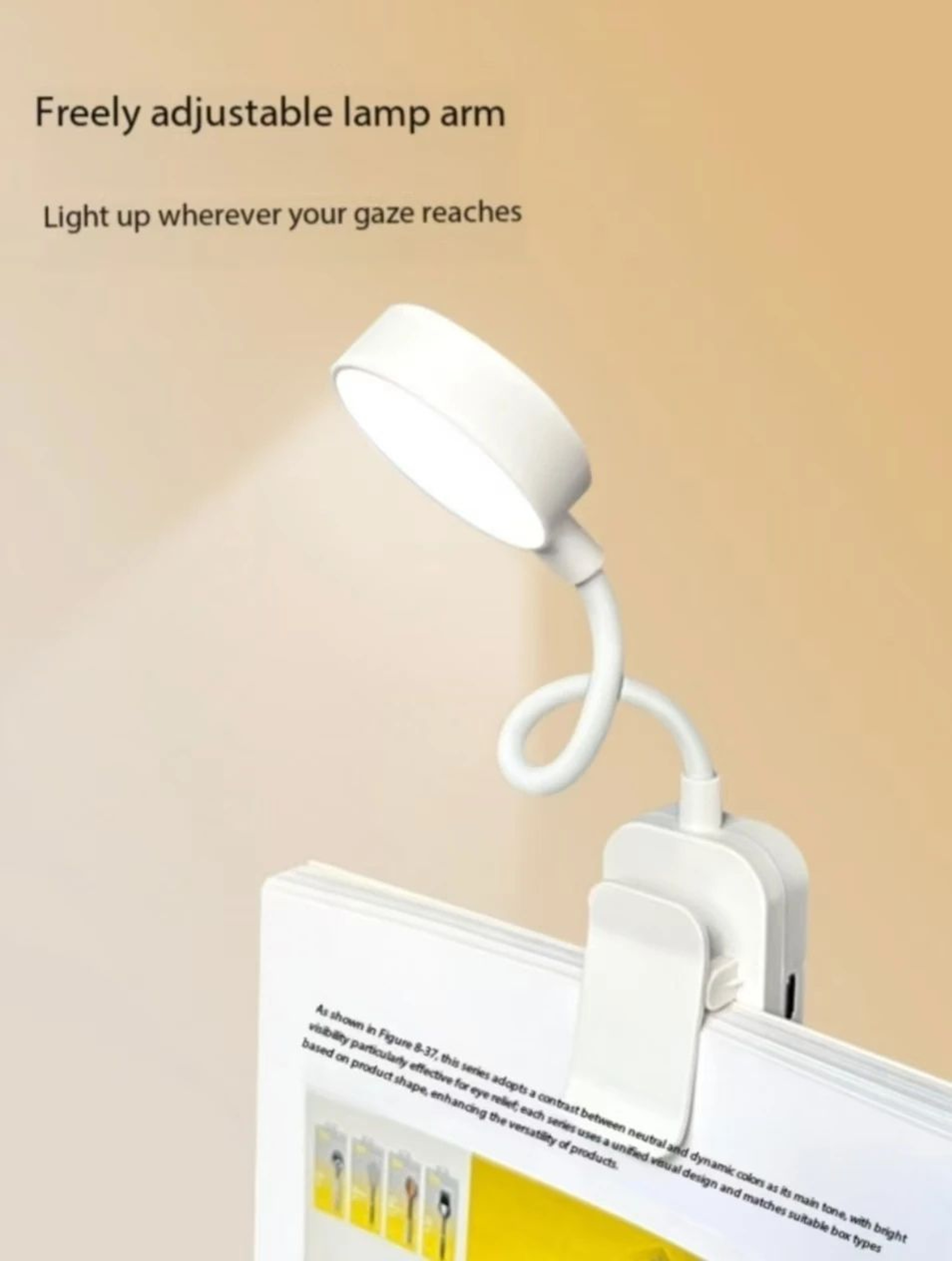 Mini Folding Rechargeable LED Book Light With Stepless Dimming 4