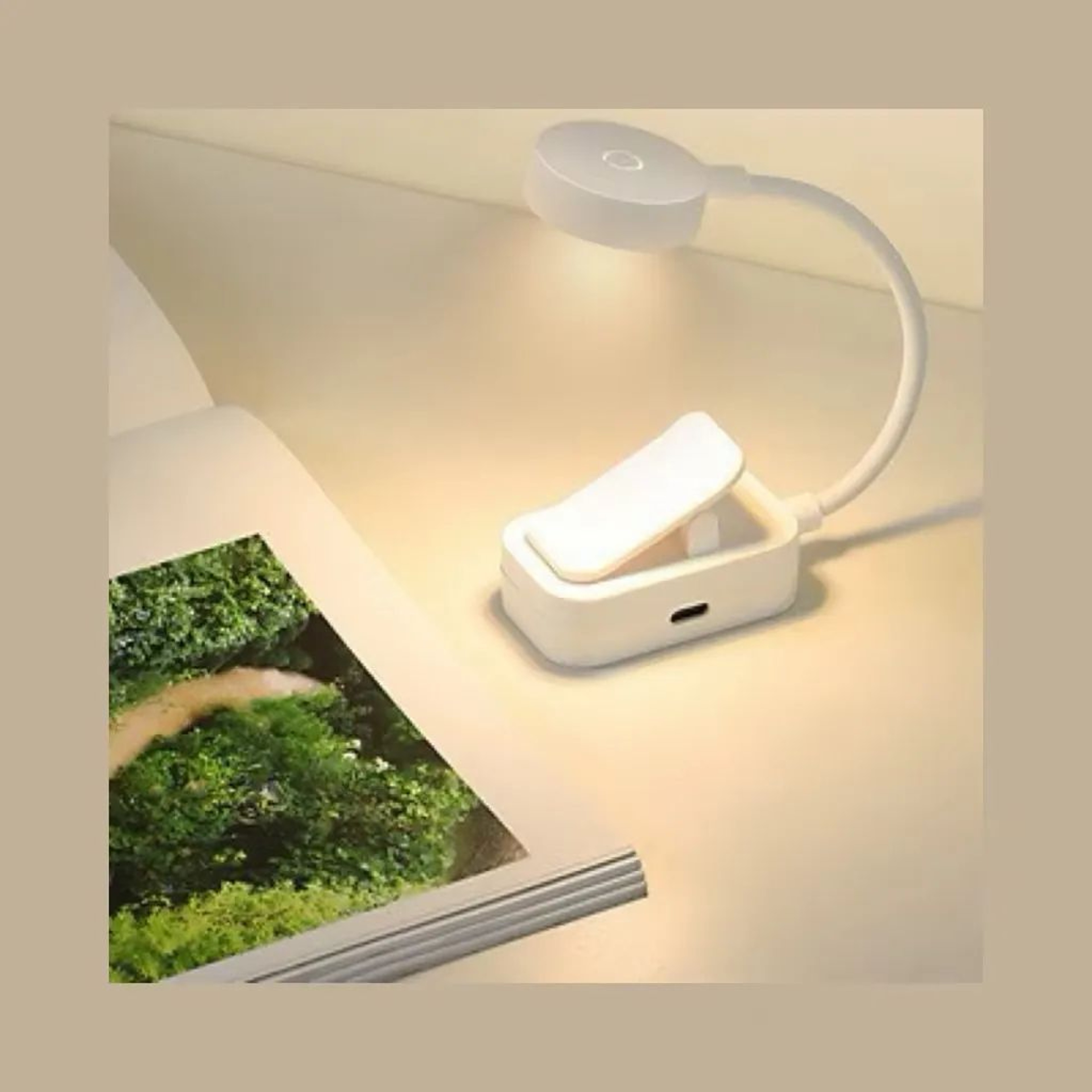 Mini Clip On LED Reading Light With Three Adjustable Modes 0