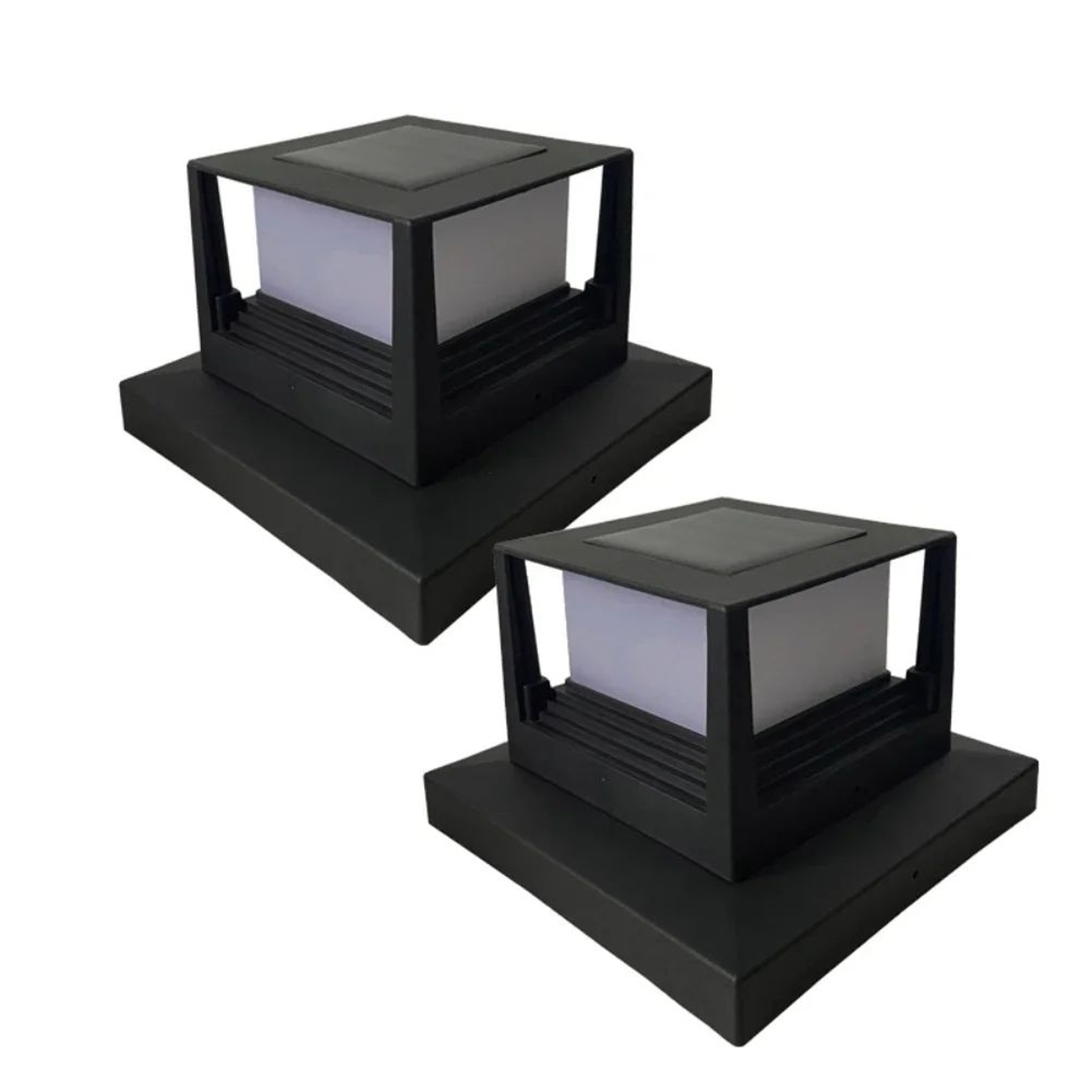 HOMEFISH Waterproof Solar LED Fence Post Cap Light For Gardens 4