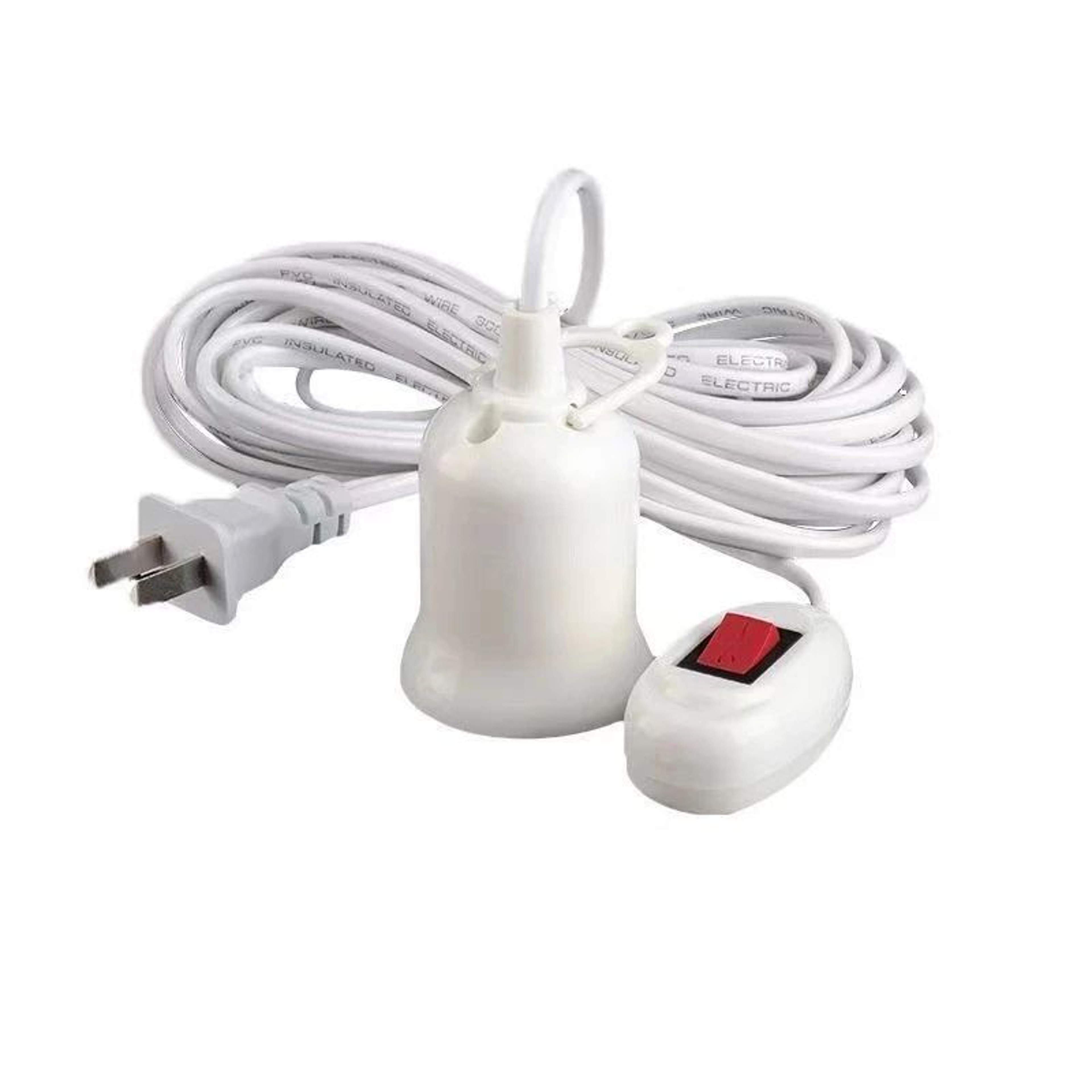 E27 Hanging Lamp Holder With Switch And 5m Or 10m Cord 0
