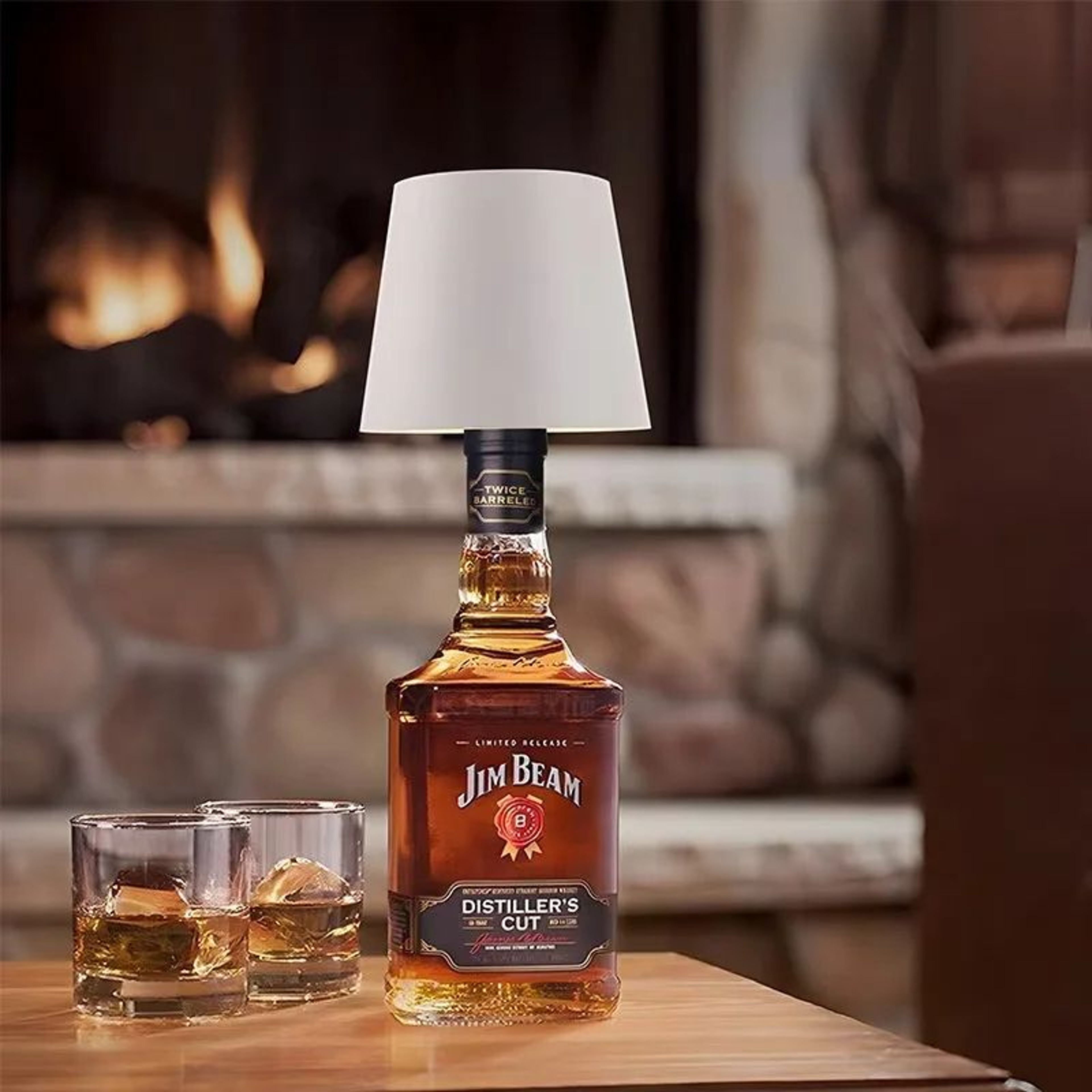 Rechargeable RGB Wine Bottle Lamp With Dimmable LED Lighting 0