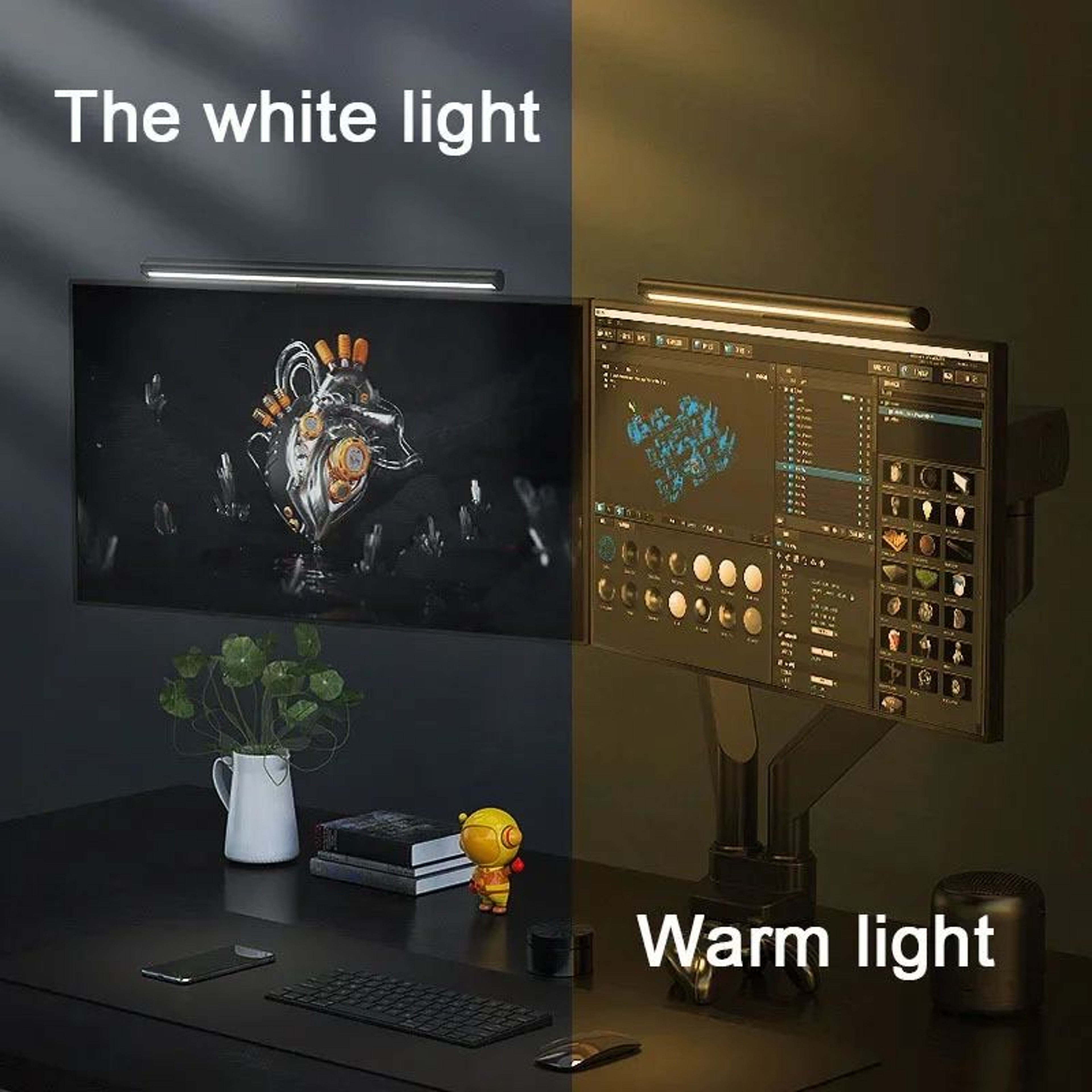 LED Monitor Light Bar With Stepless Dimming For Work And Gaming 1