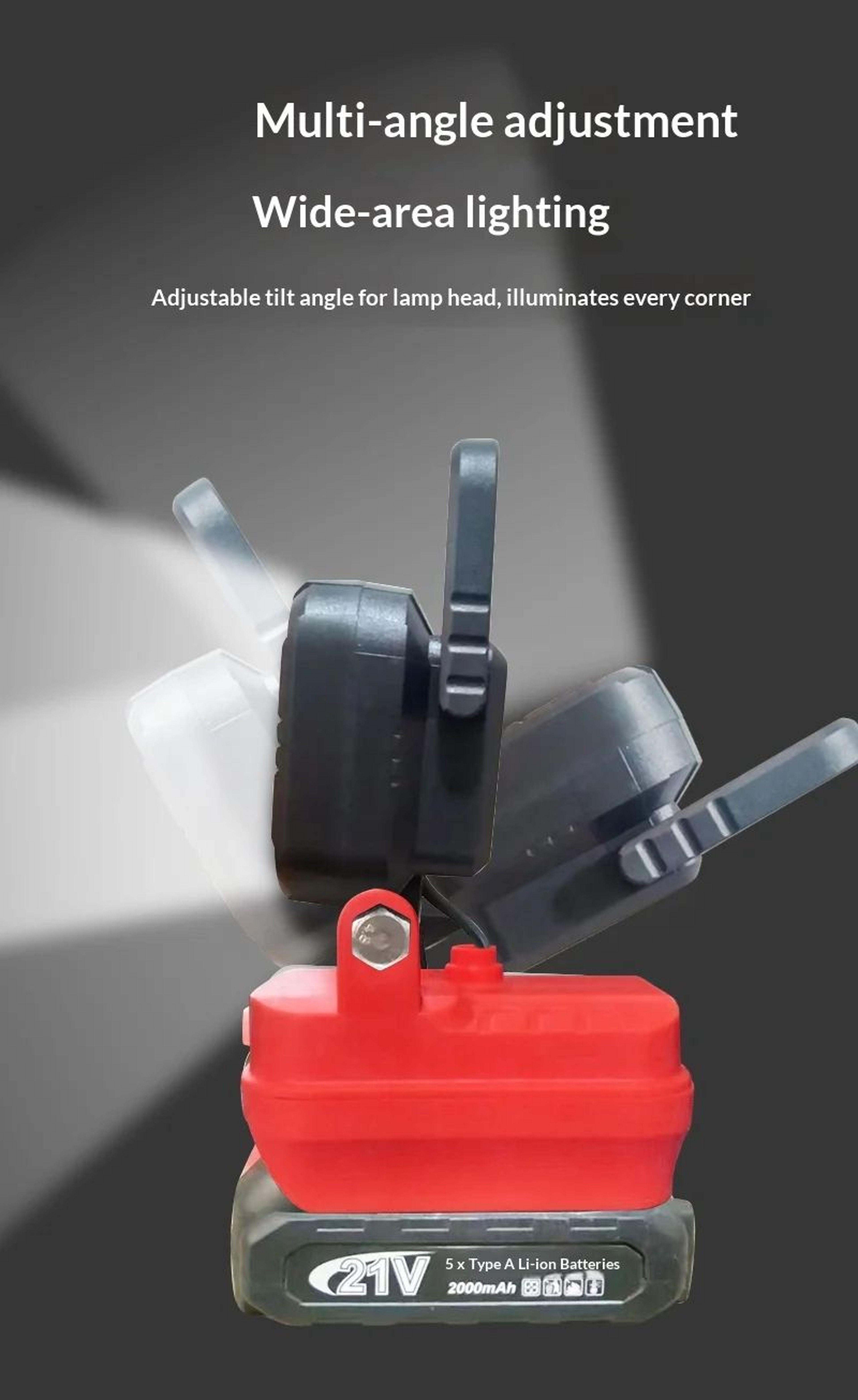 Portable Handheld Lithium Ion Work Light For Automotive Repair 4