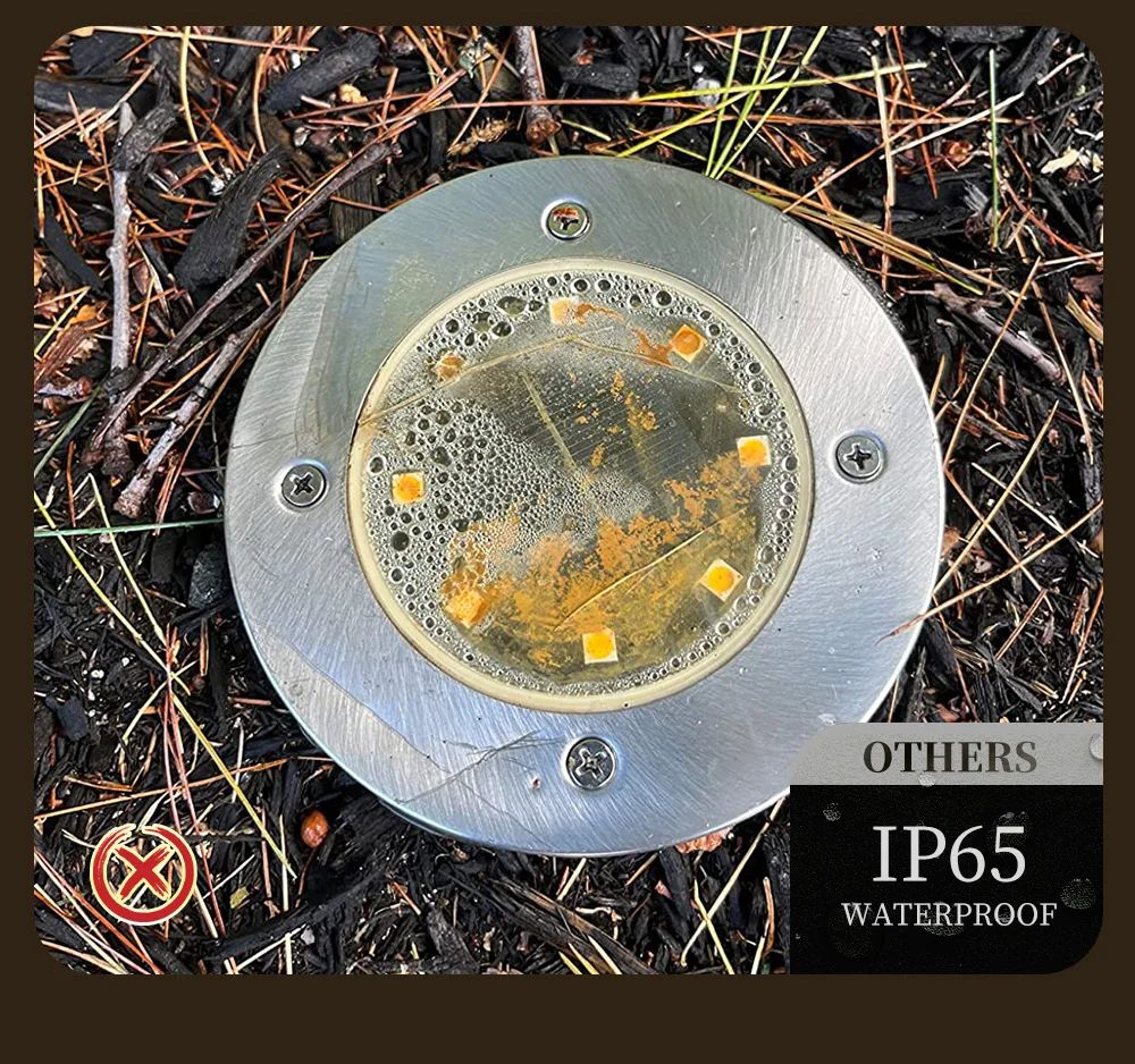 IP68 Waterproof Solar LED Ground Light For Garden Path And Deck 9