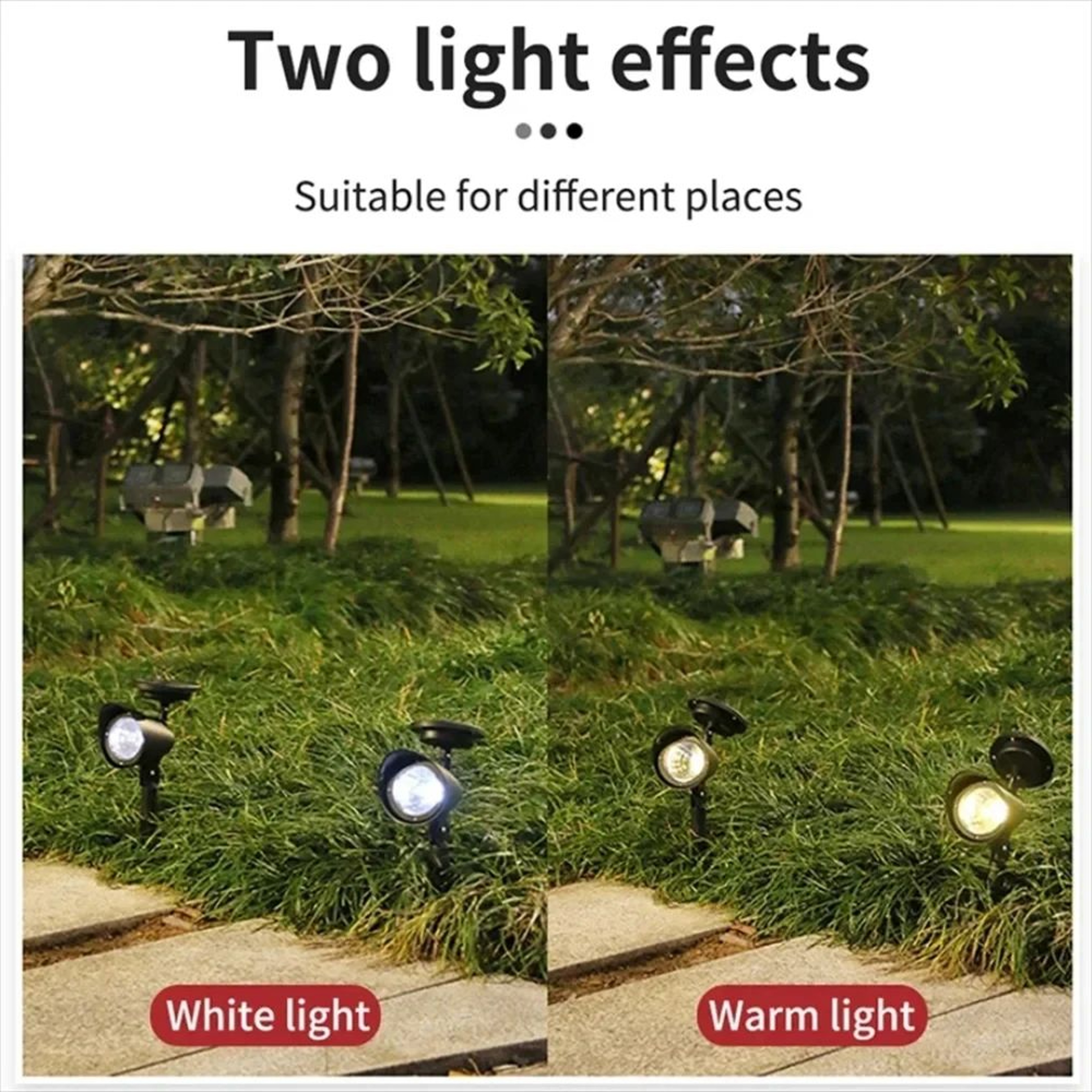 Solar LED Garden Spotlight IP65 Outdoor Landscape Light 2